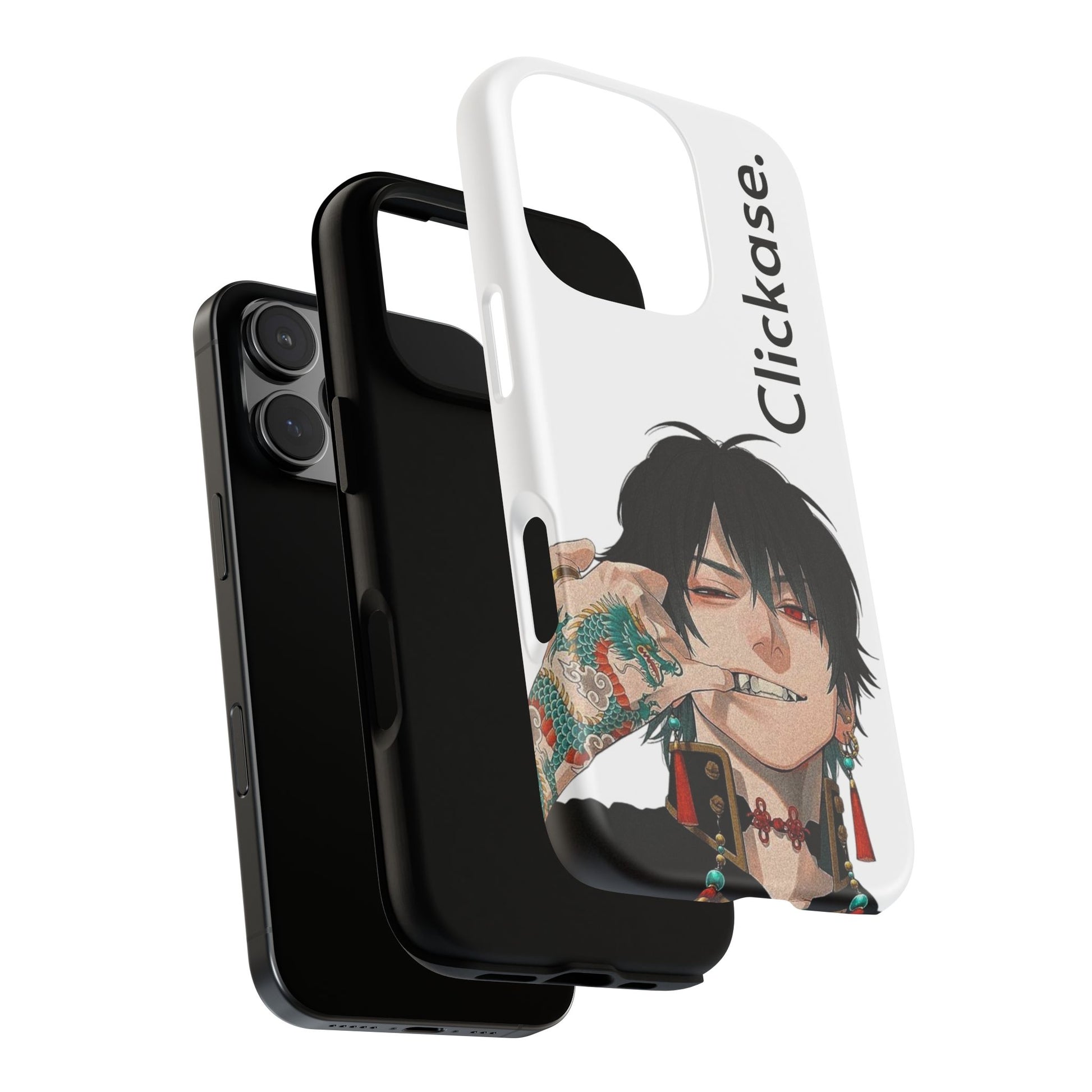 Edgy Anime Rebel Character - Tough Phone Case by