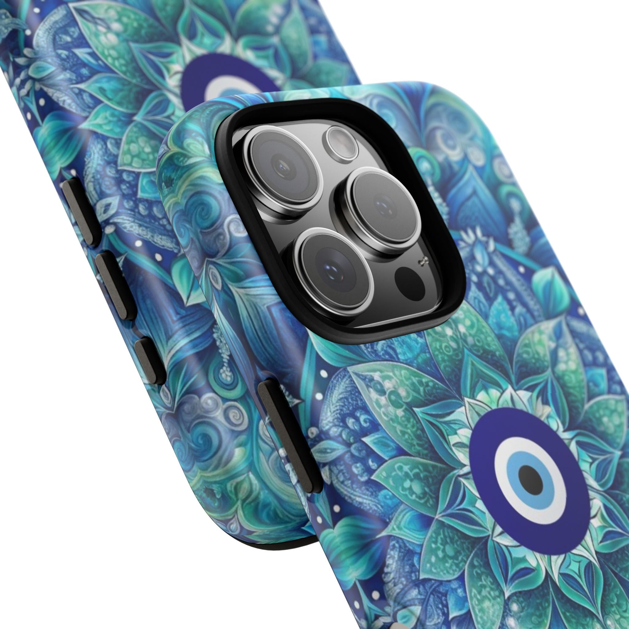 Mandala Design Blue Eye Pattern Tough Phone Case by