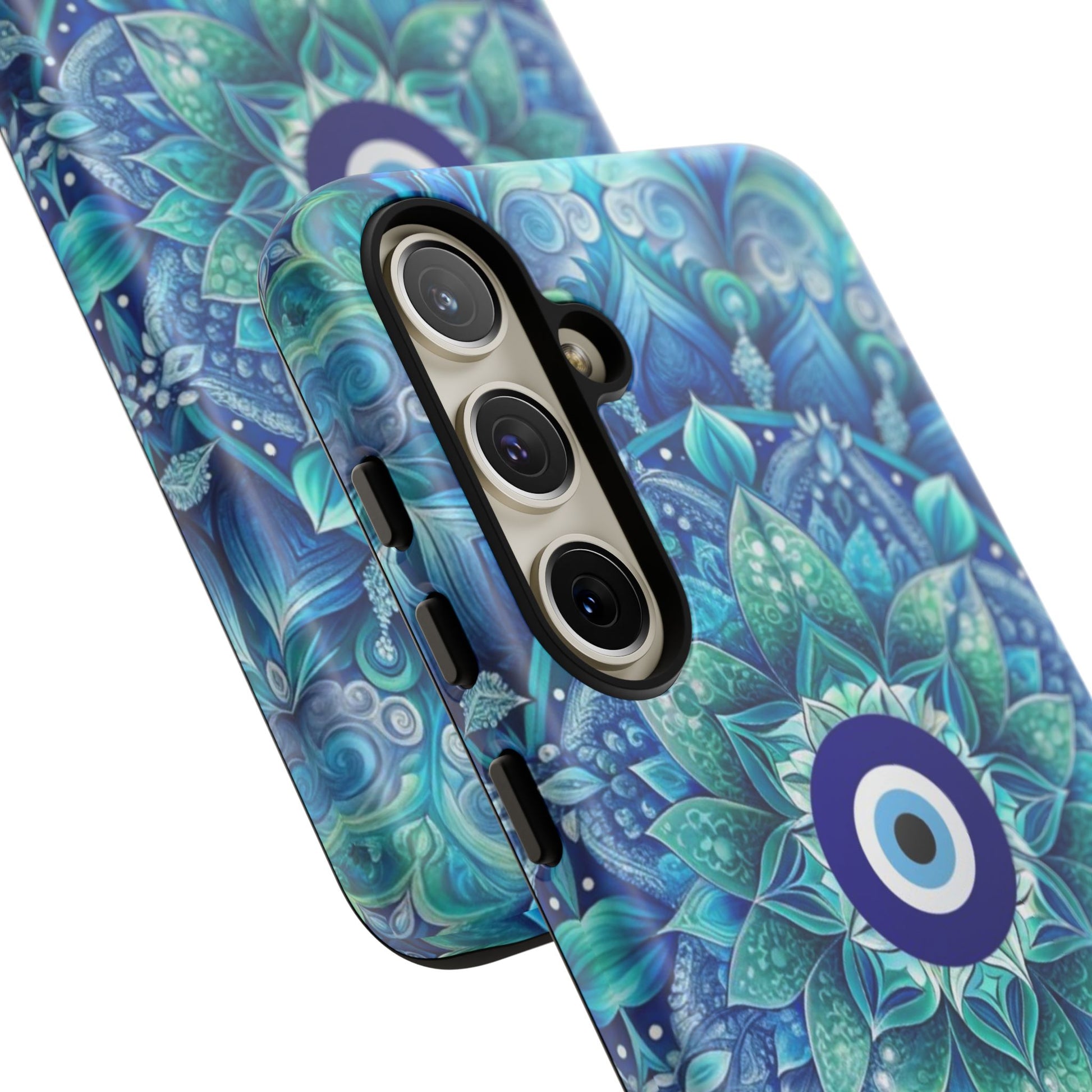 Mandala Design Blue Eye Pattern Tough Phone Case by
