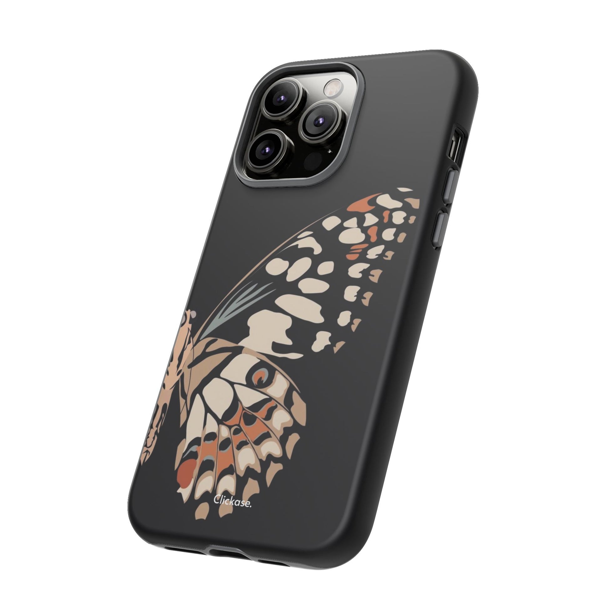 Butterfly Black Tough Phone Case by