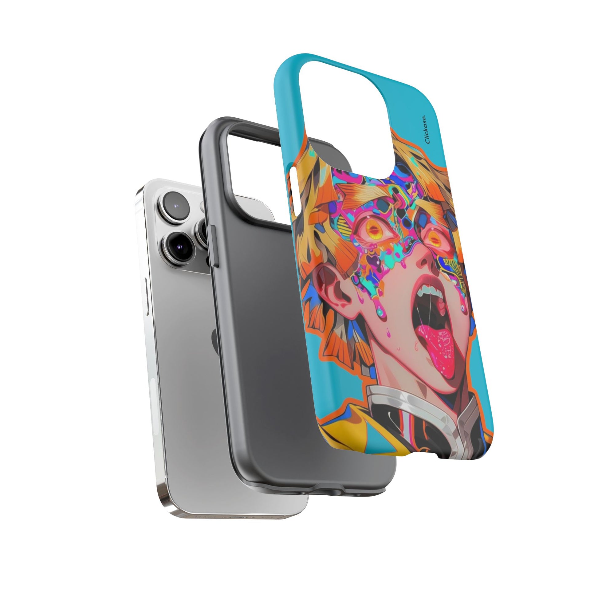 Zenitsu Agatsuma – Neon Thunder Pop Art Tough Phone Case by