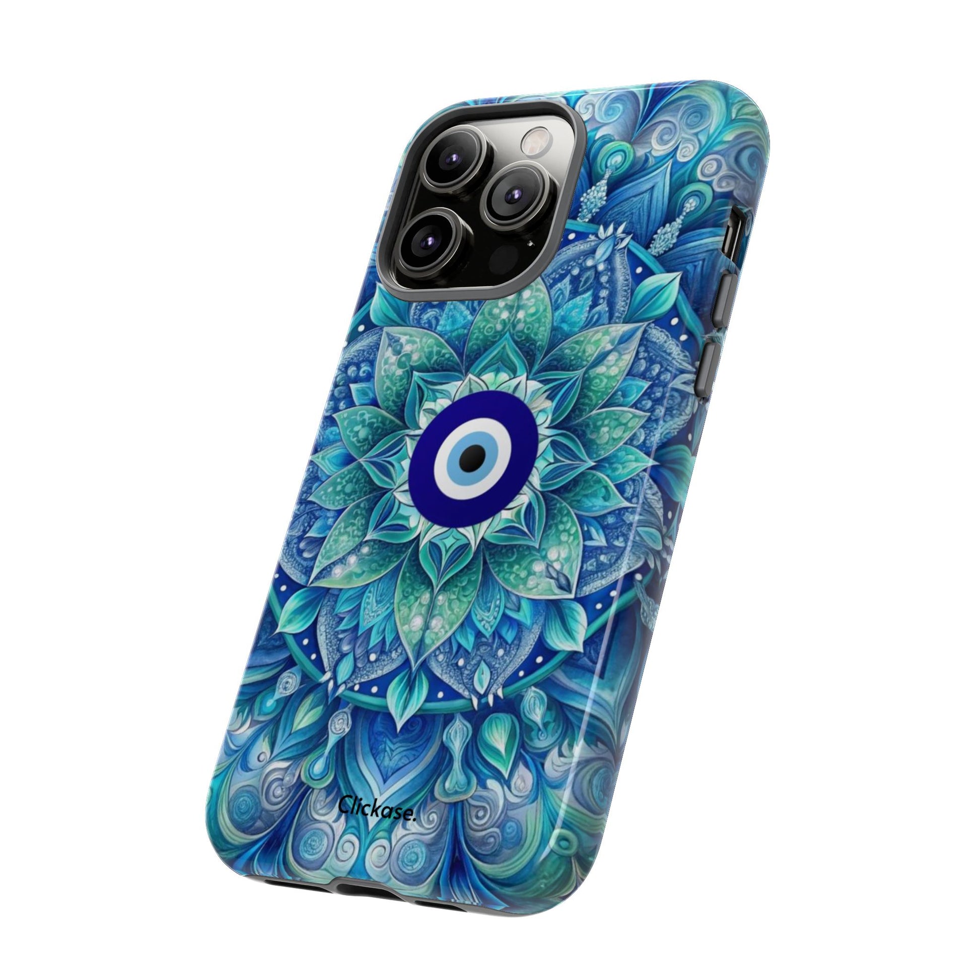 Mandala Design Blue Eye Pattern Tough Phone Case by