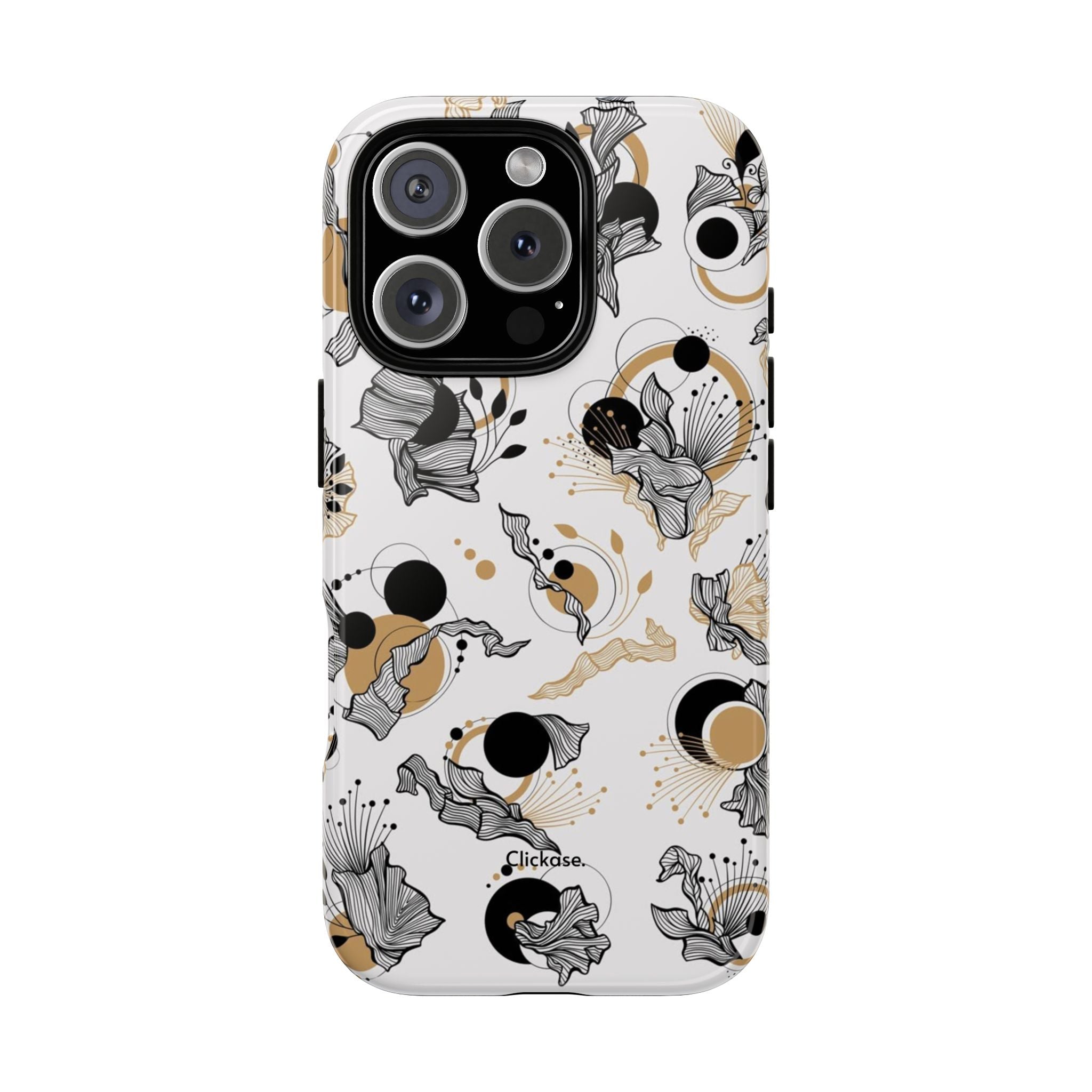 Abstract Floral Design Tough Phone Cases by