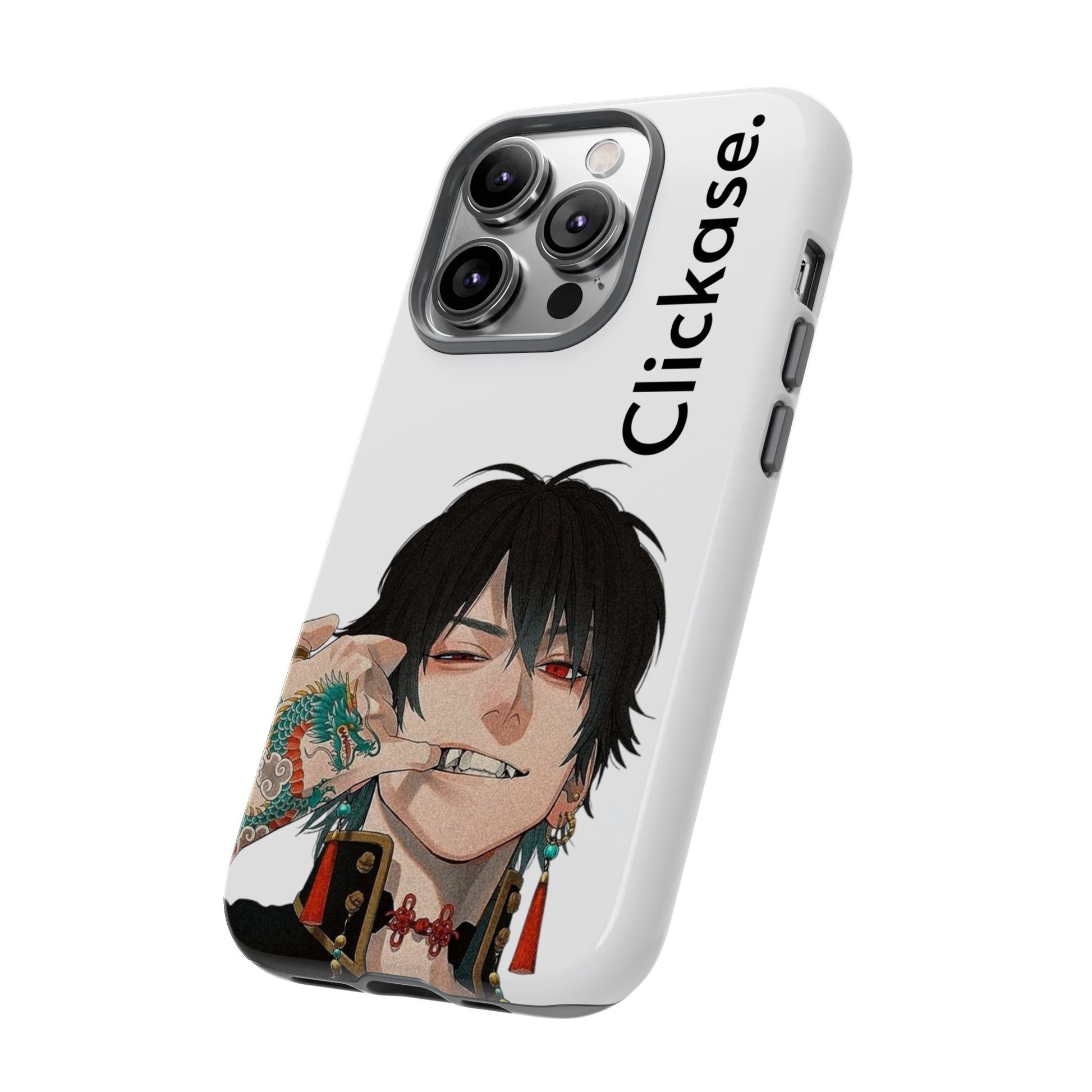 Edgy Anime Rebel Character - Tough Phone Case by