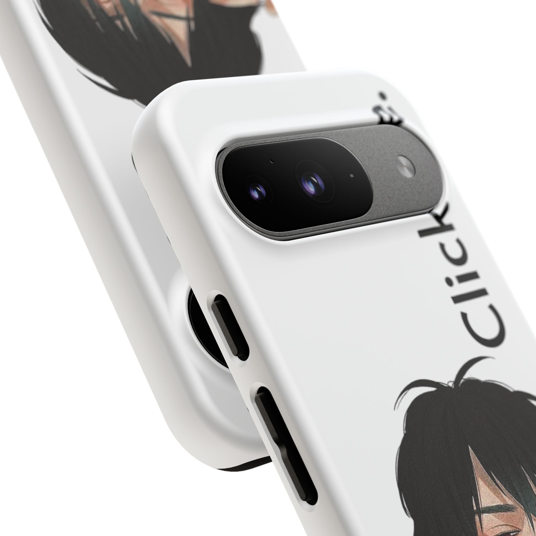 Edgy Anime Rebel Character - Tough Phone Case by