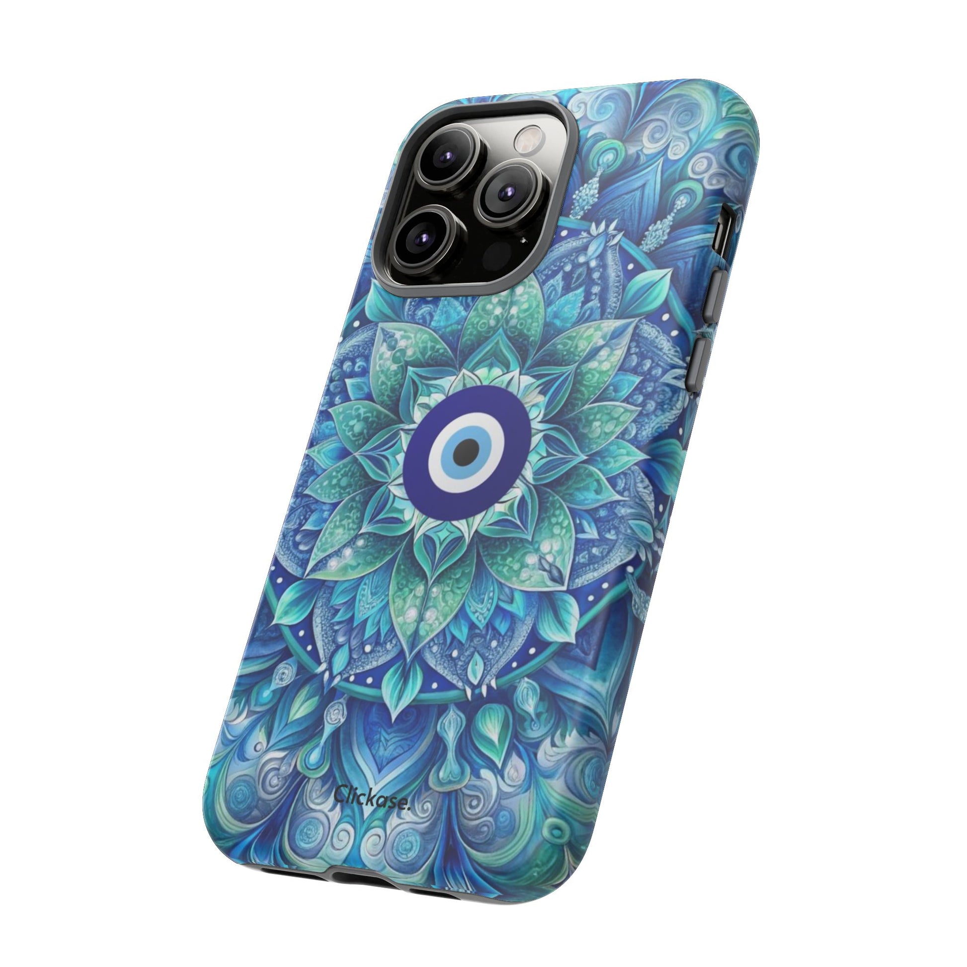 Mandala Design Blue Eye Pattern Tough Phone Case by