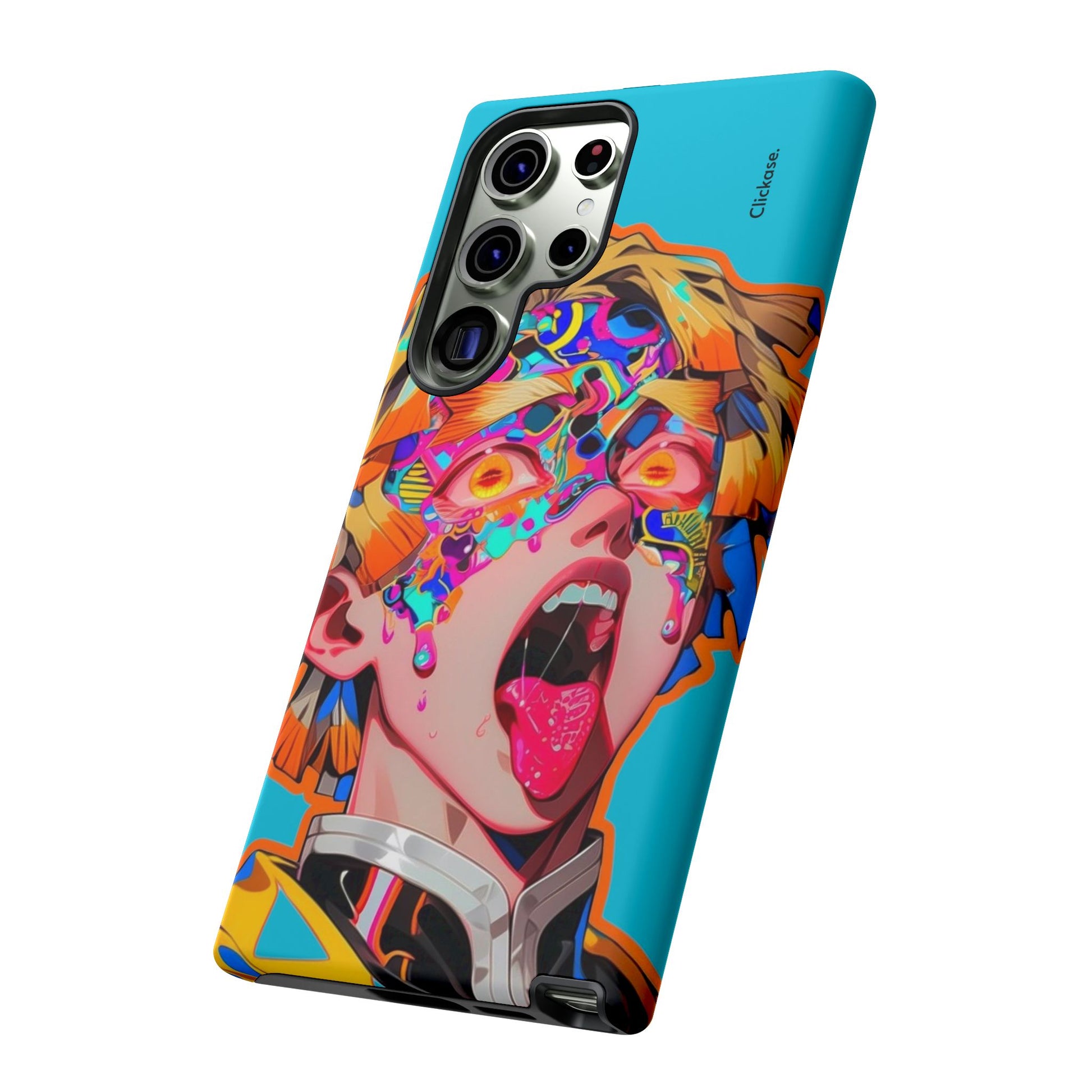 Zenitsu Agatsuma – Neon Thunder Pop Art Tough Phone Case by