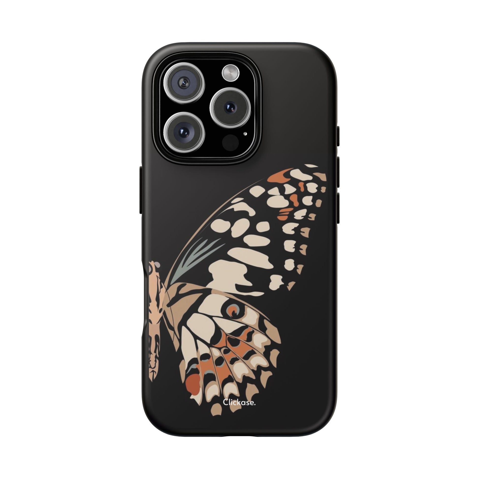 Butterfly Black Tough Phone Case by