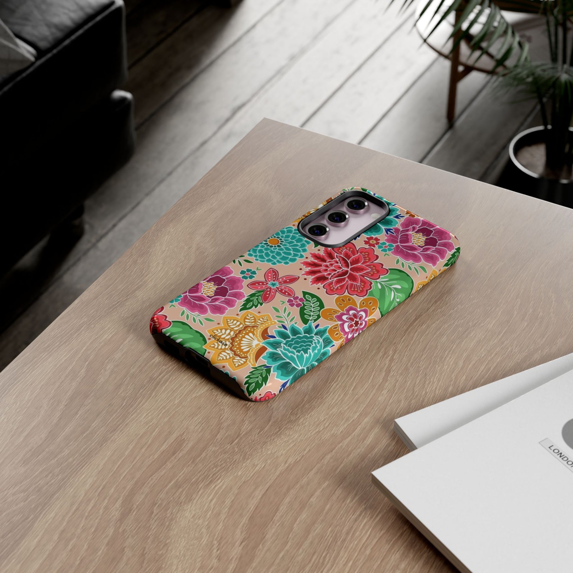 Cute Floral Design Tough Phone Case by