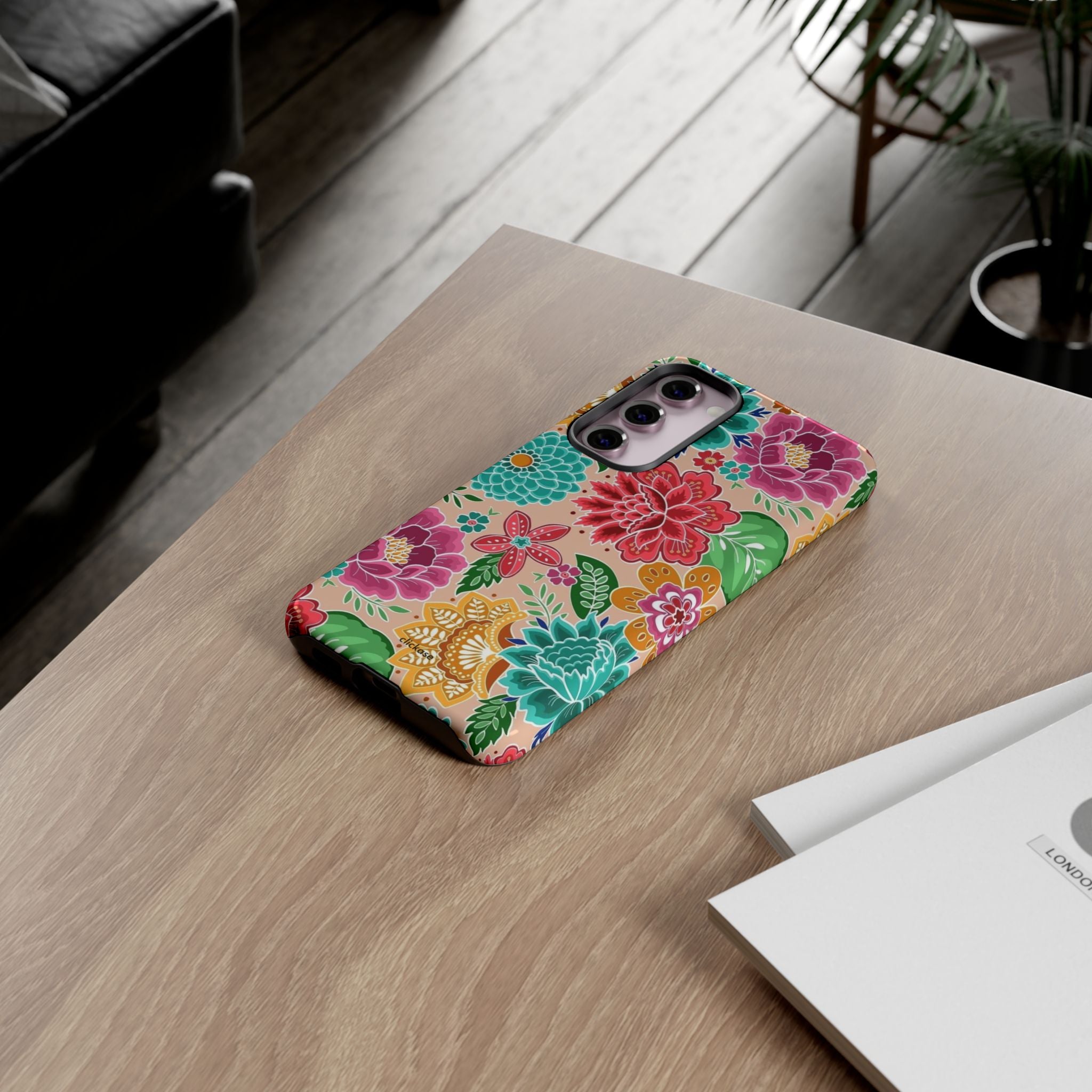 Cute Floral Design Tough Phone Case by