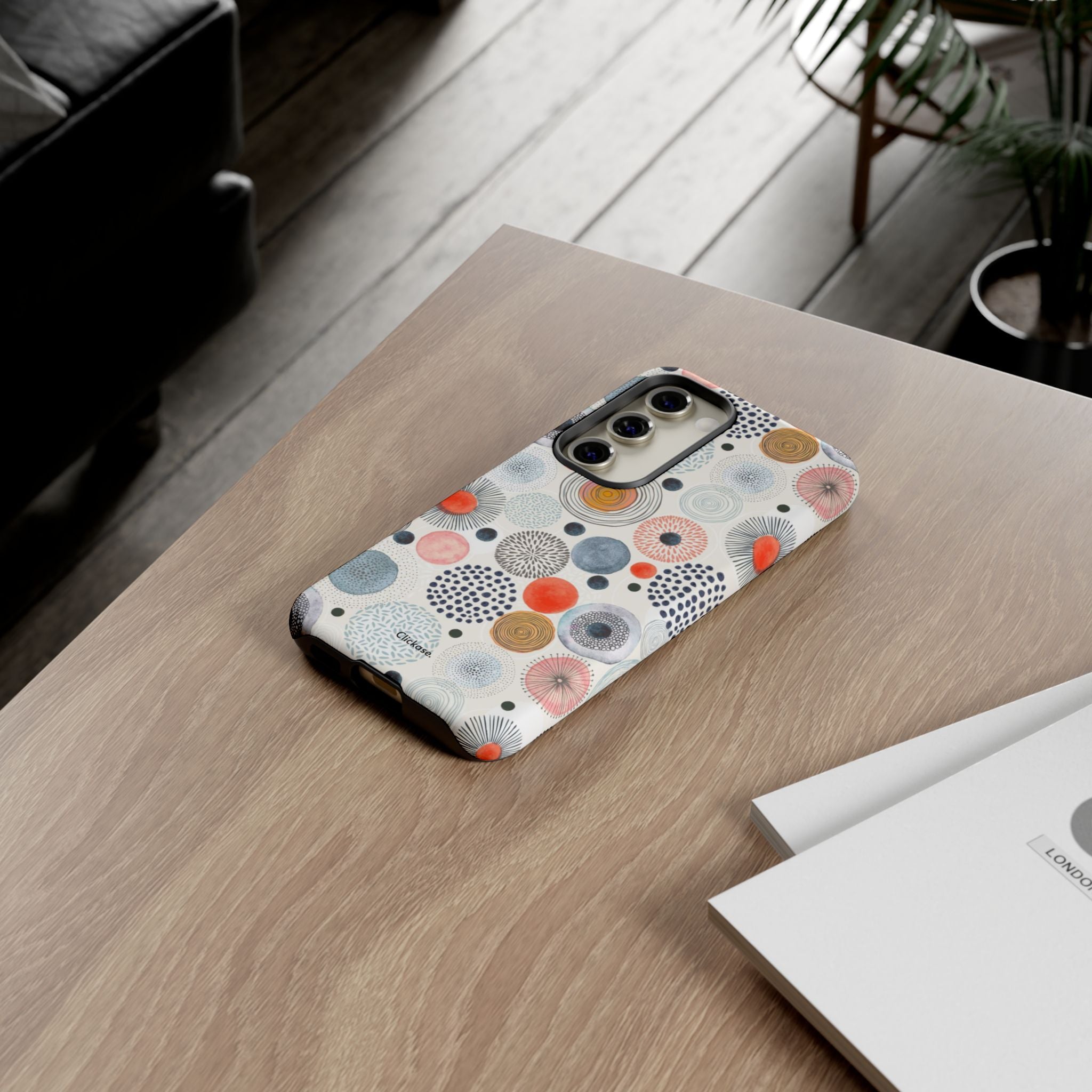 Colorful Abstract Tough Phone Case by