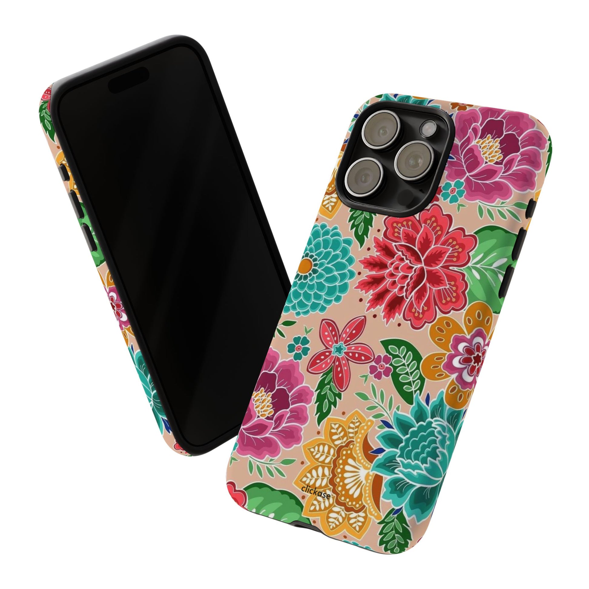 Cute Floral Design Tough Phone Case by