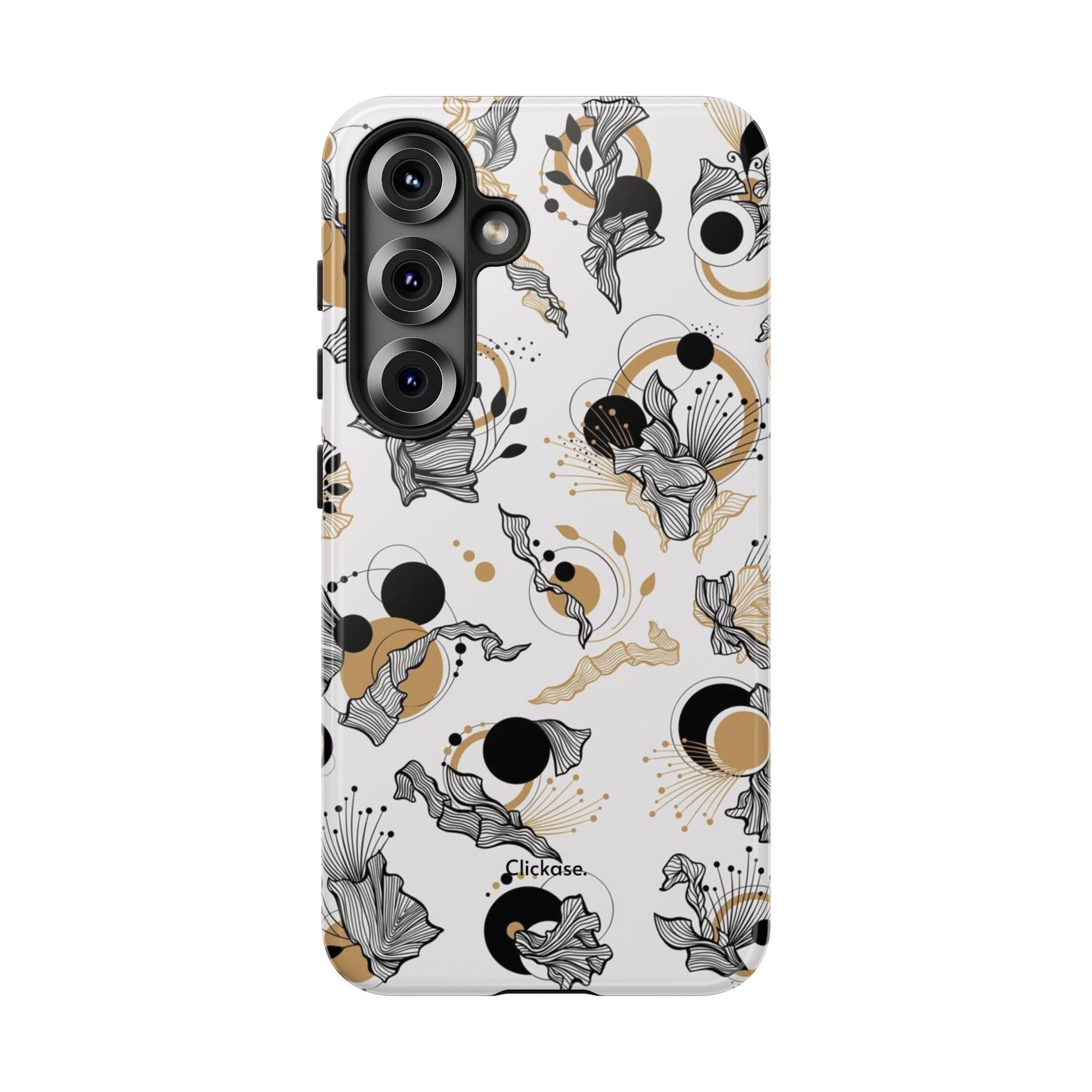 Abstract Floral Design Tough Phone Cases by