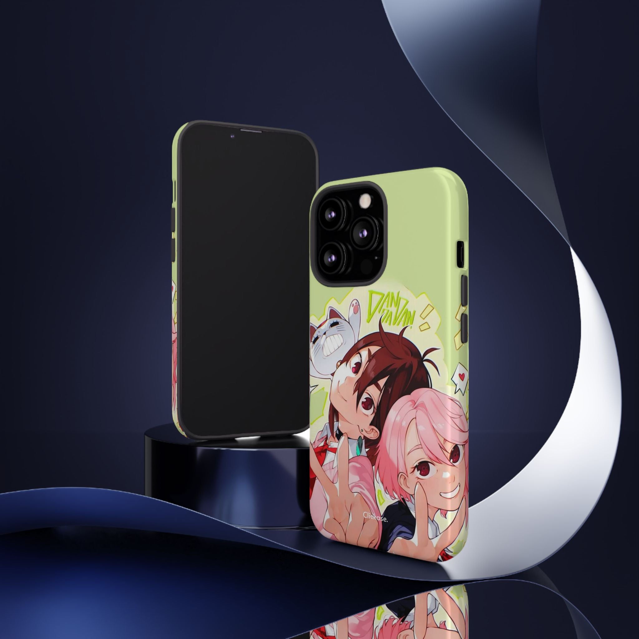 Momo & Aira - Dan Da Dan Tough Phone CasePhone CaseClickase®Momo & Aira