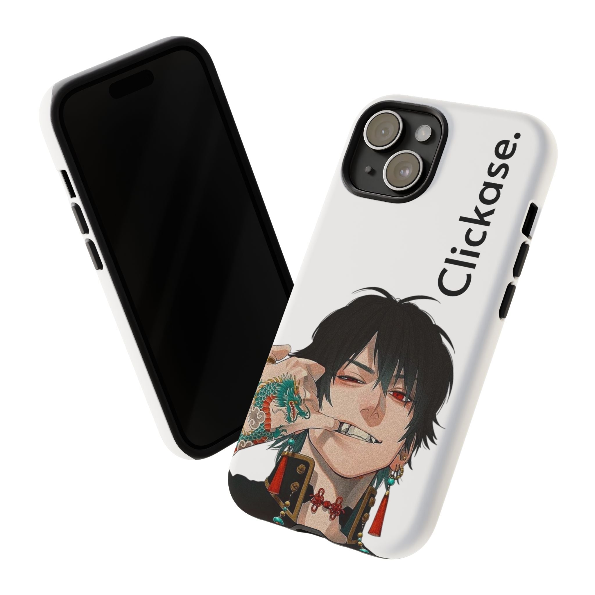 Edgy Anime Rebel Character - Tough Phone Case by