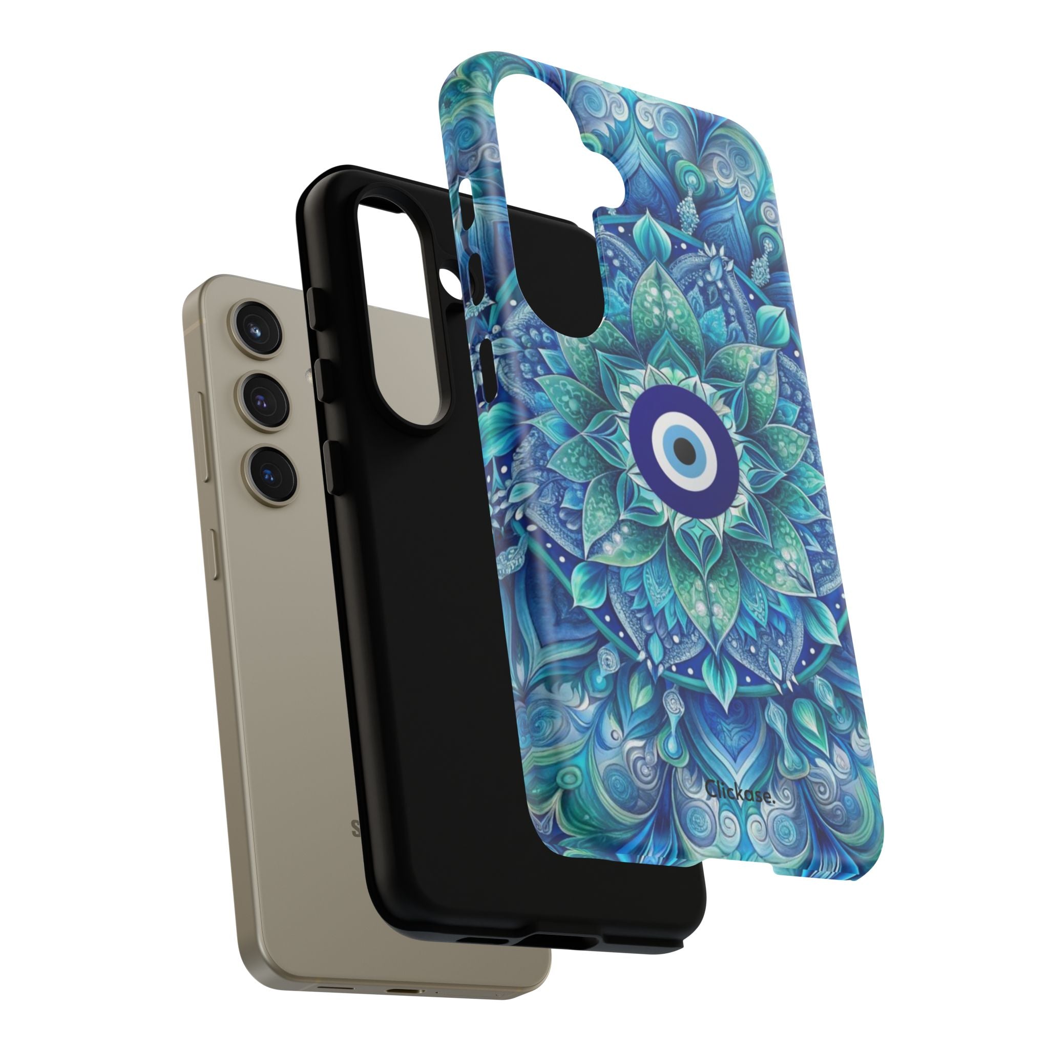 Mandala Design Blue Eye Pattern Tough Phone Case by