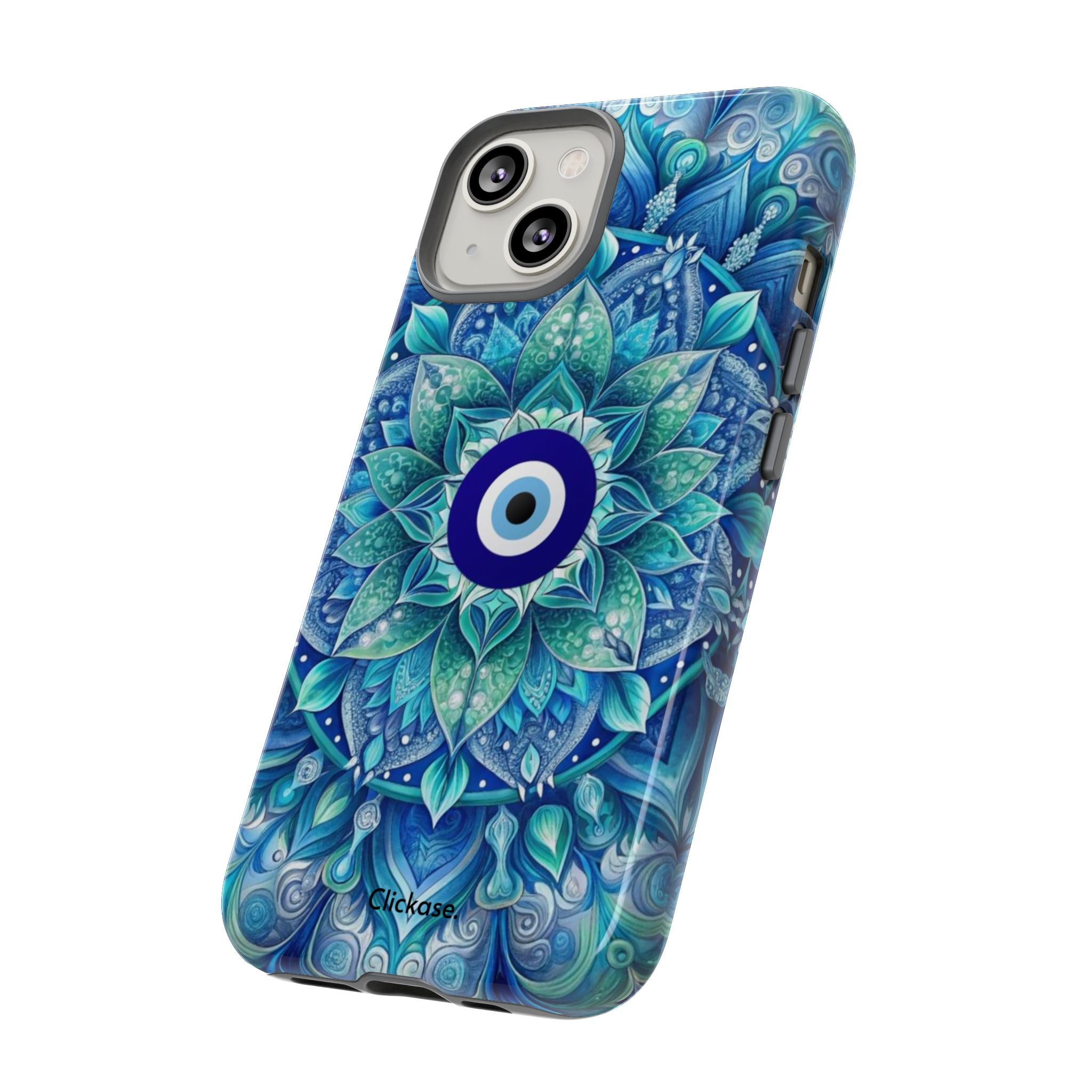 Mandala Design Blue Eye Pattern Tough Phone Case by