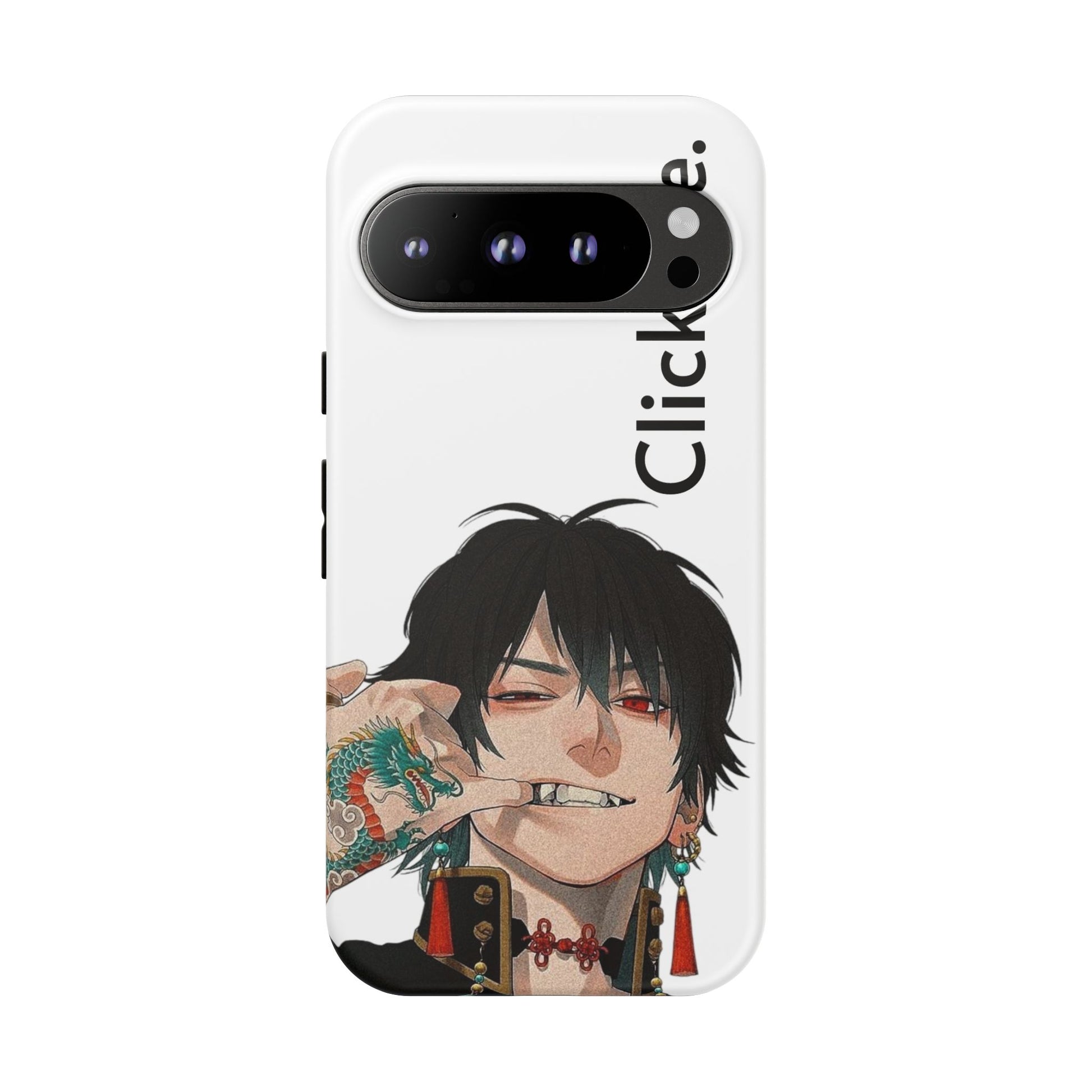 Edgy Anime Rebel Character - Tough Phone Case by