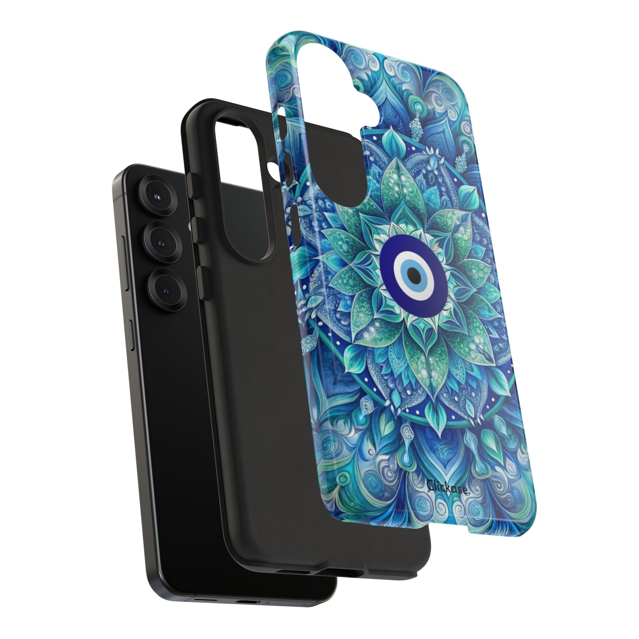 Mandala Design Blue Eye Pattern Tough Phone Case by