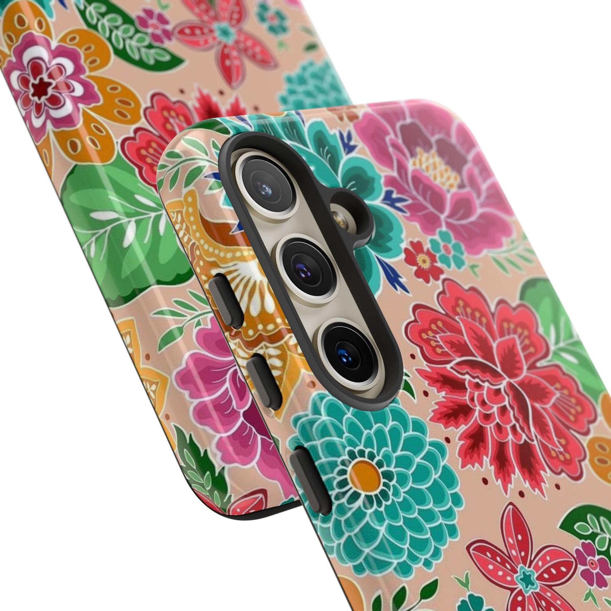 Cute Floral Design Tough Phone Case by
