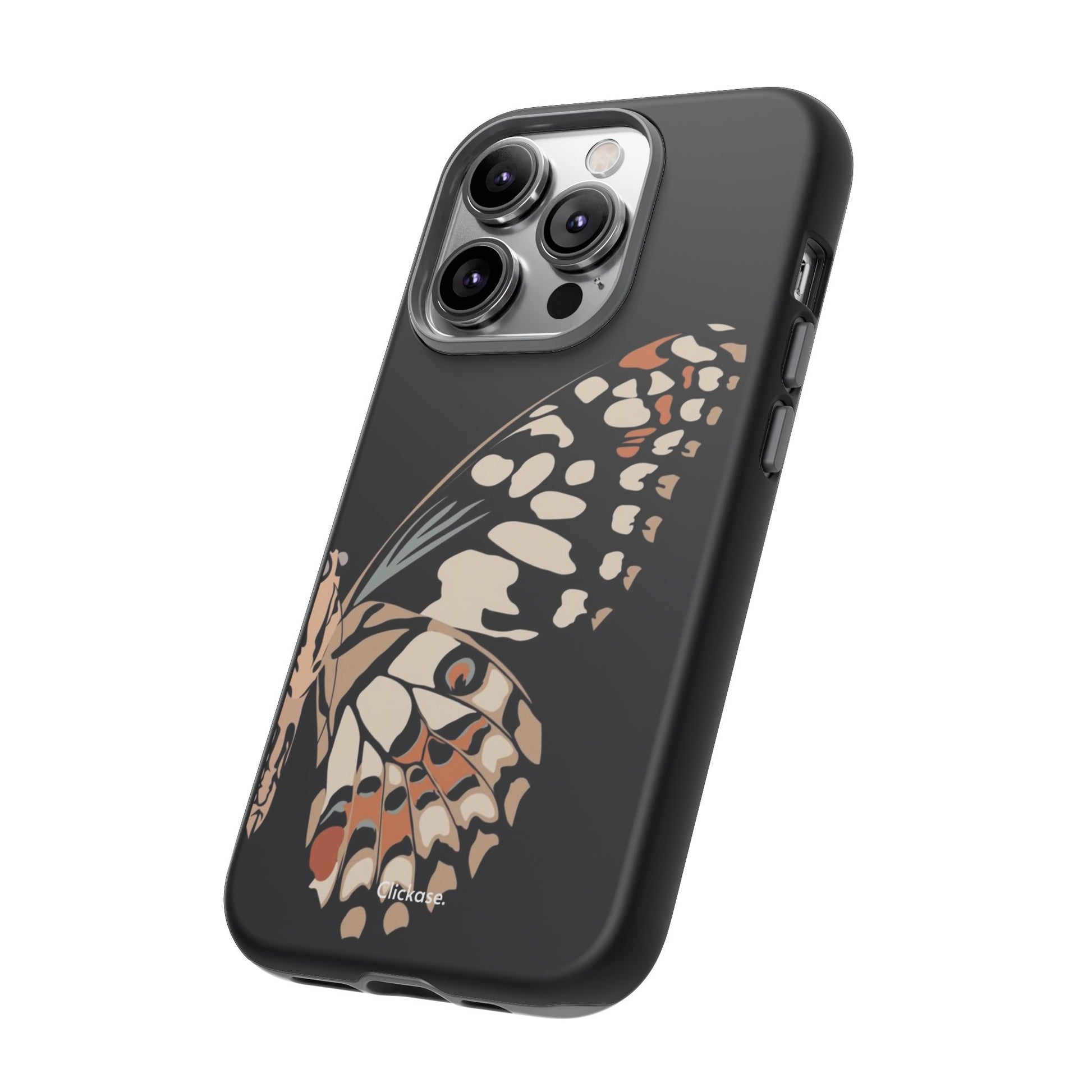 Butterfly Black Tough Phone Case by