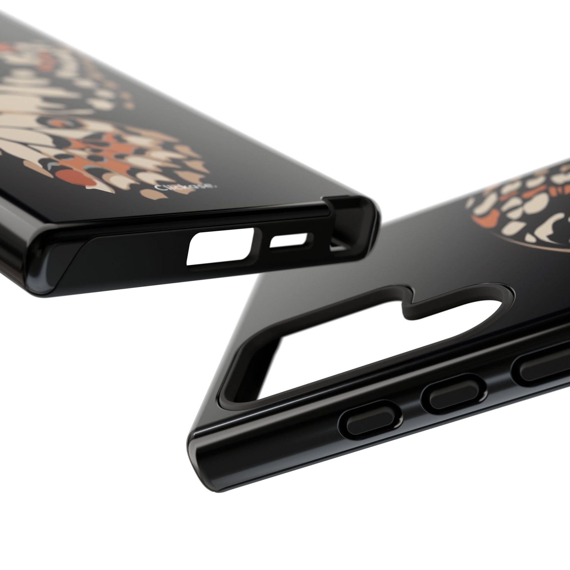 Butterfly Black Tough Phone Case by
