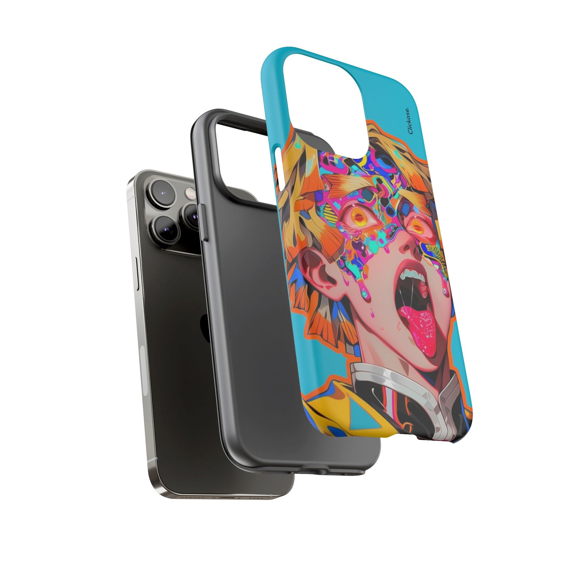 Zenitsu Agatsuma – Neon Thunder Pop Art Tough Phone Case by