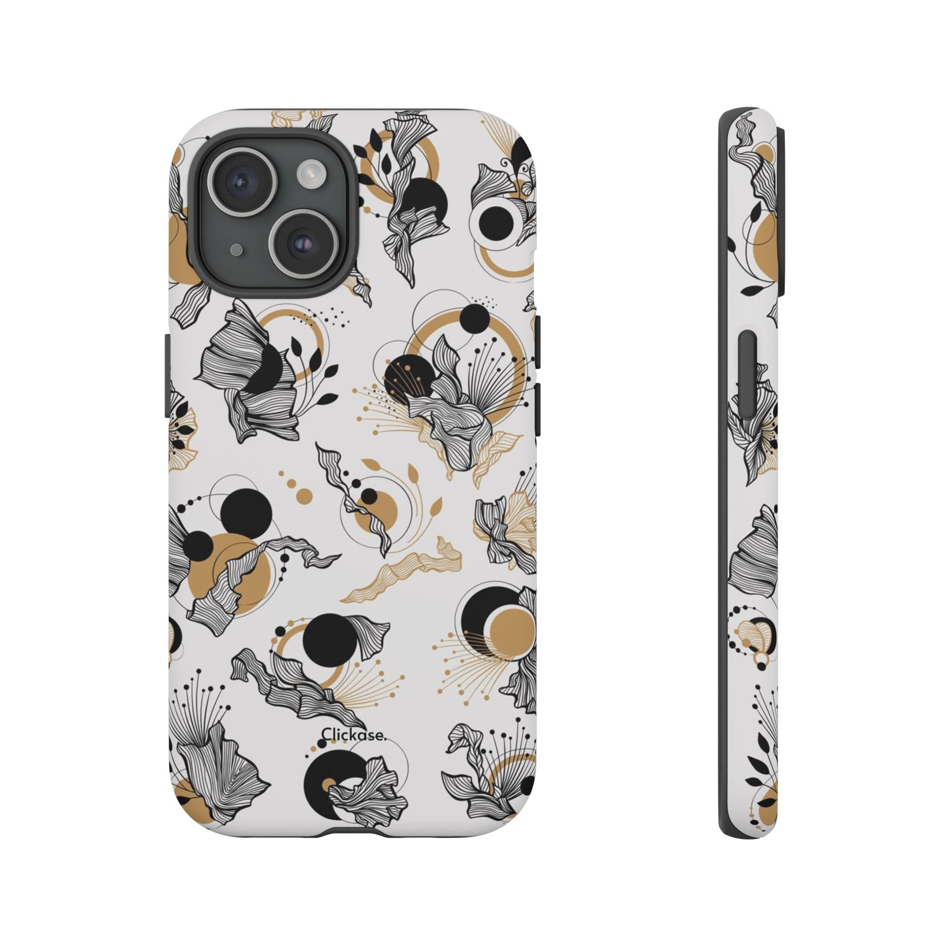 Abstract Floral Design Tough Phone Cases by