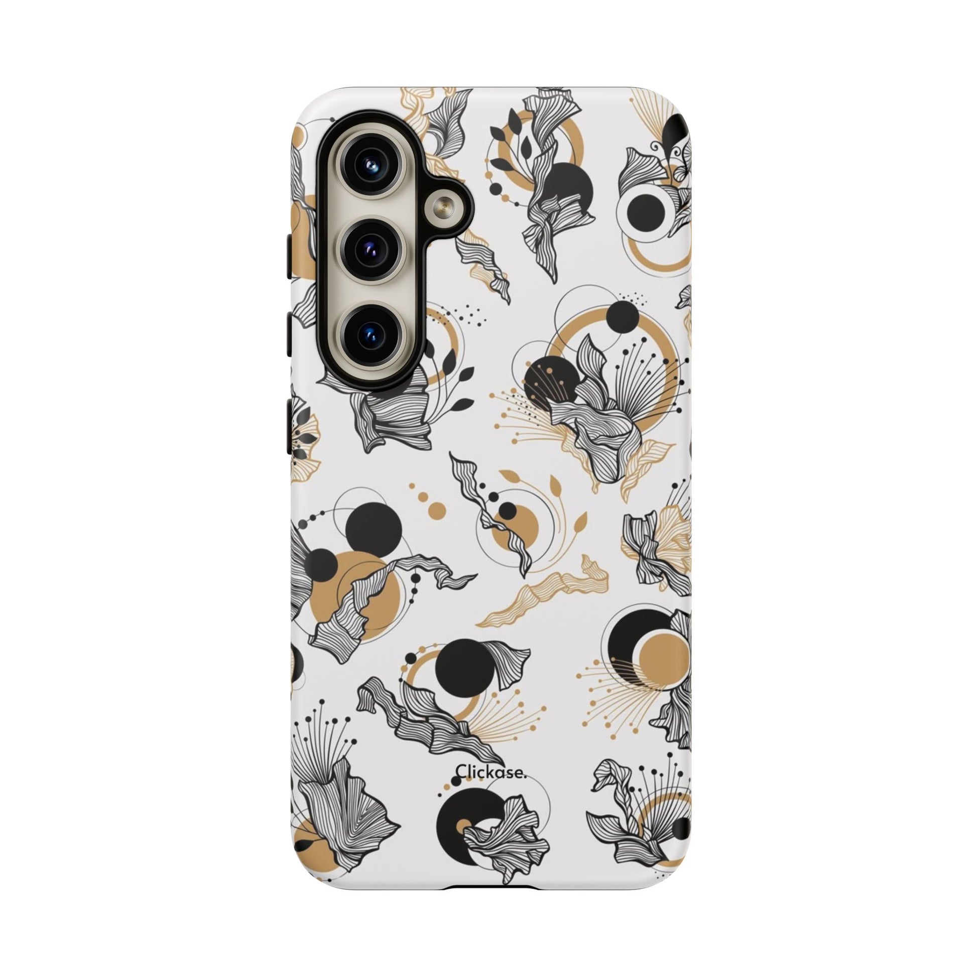 Abstract Floral Design Tough Phone Cases by