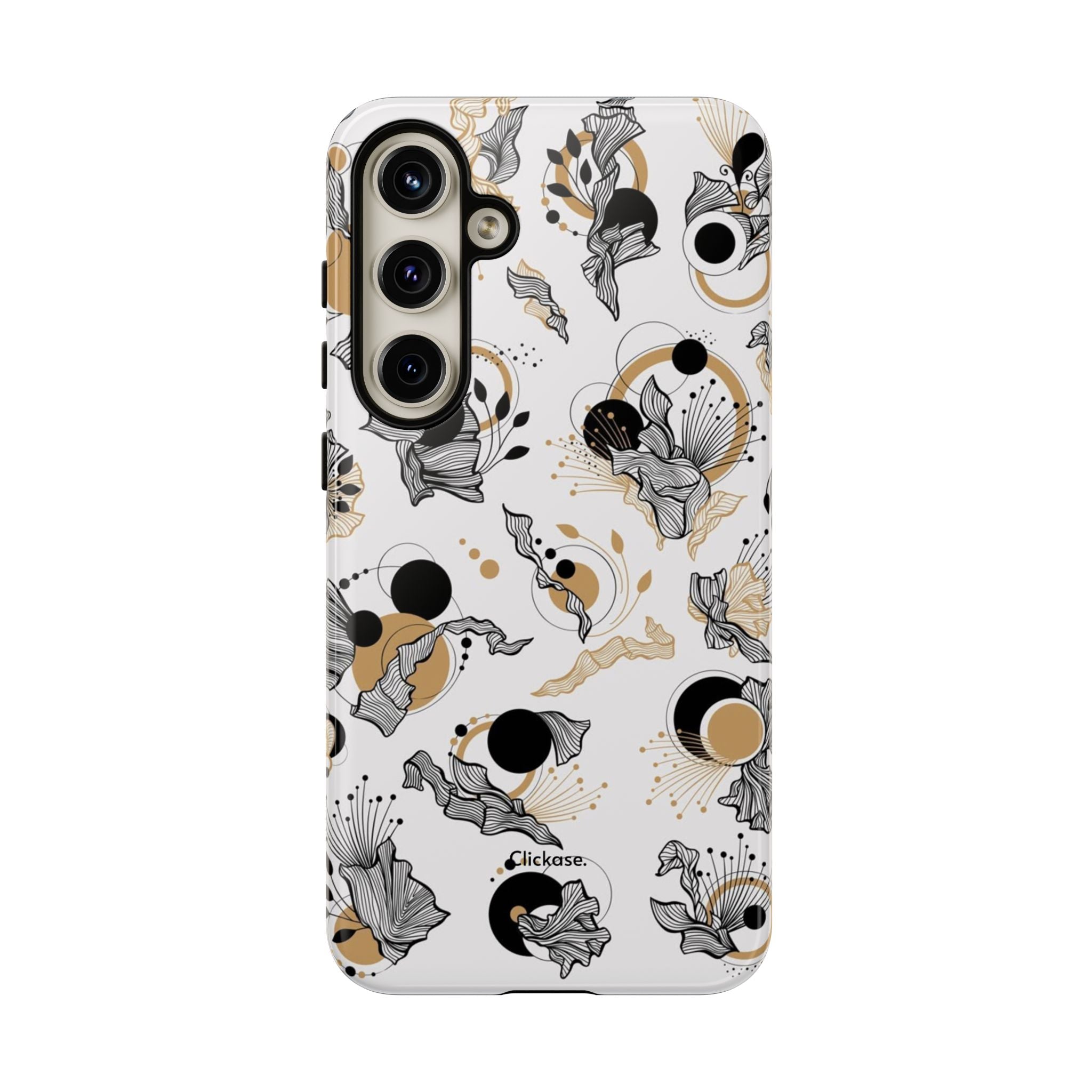 Abstract Floral Design Tough Phone Cases by