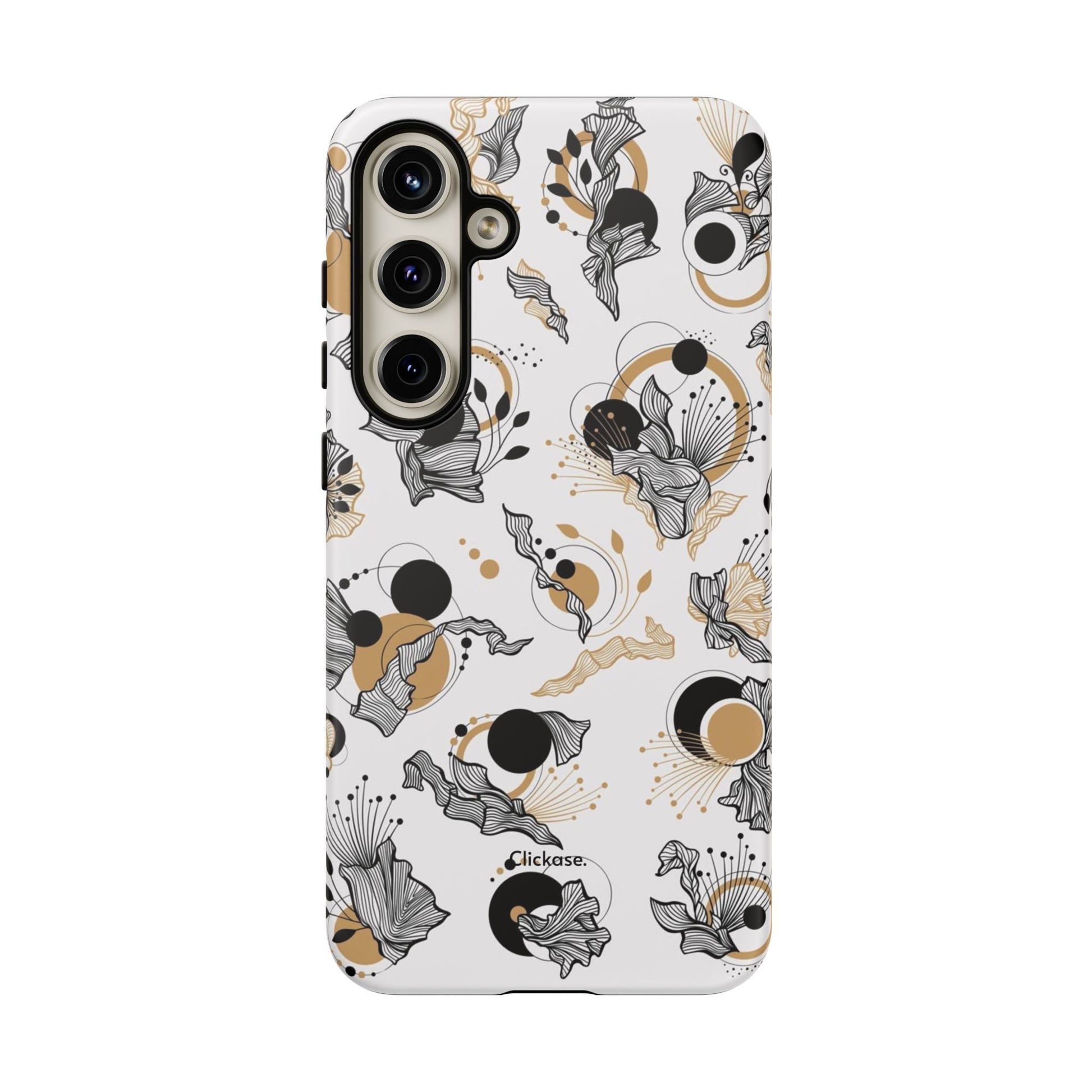 Abstract Floral Design Tough Phone Cases by