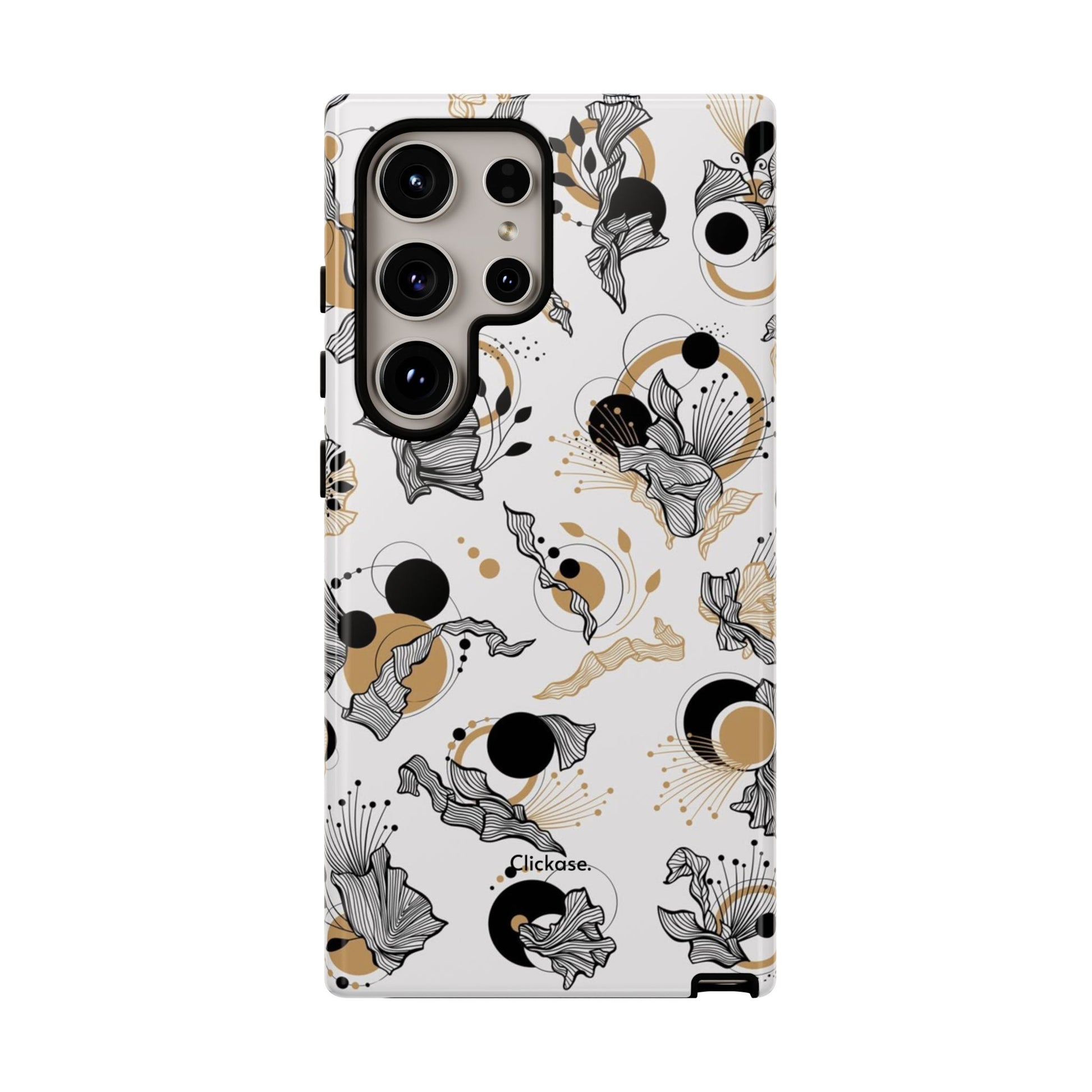 Abstract Floral Design Tough Phone Cases by