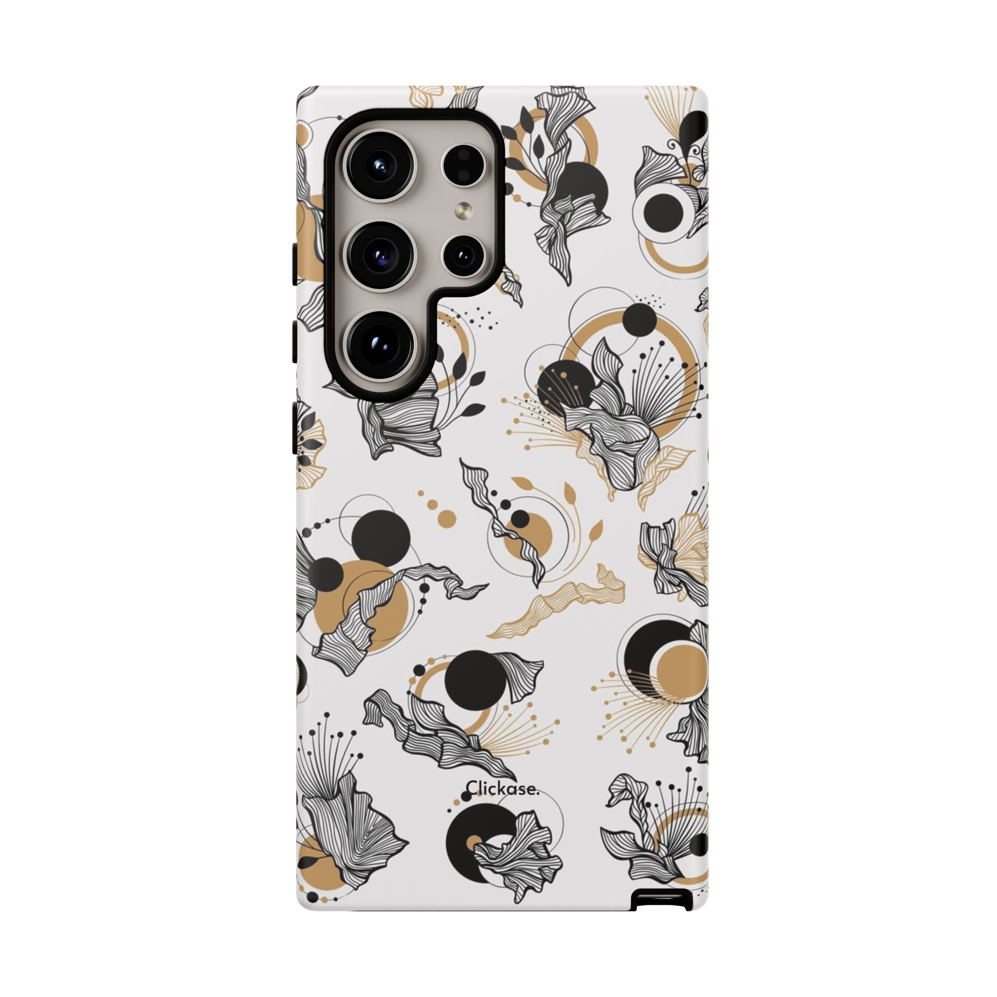 Abstract Floral Design Tough Phone Cases by