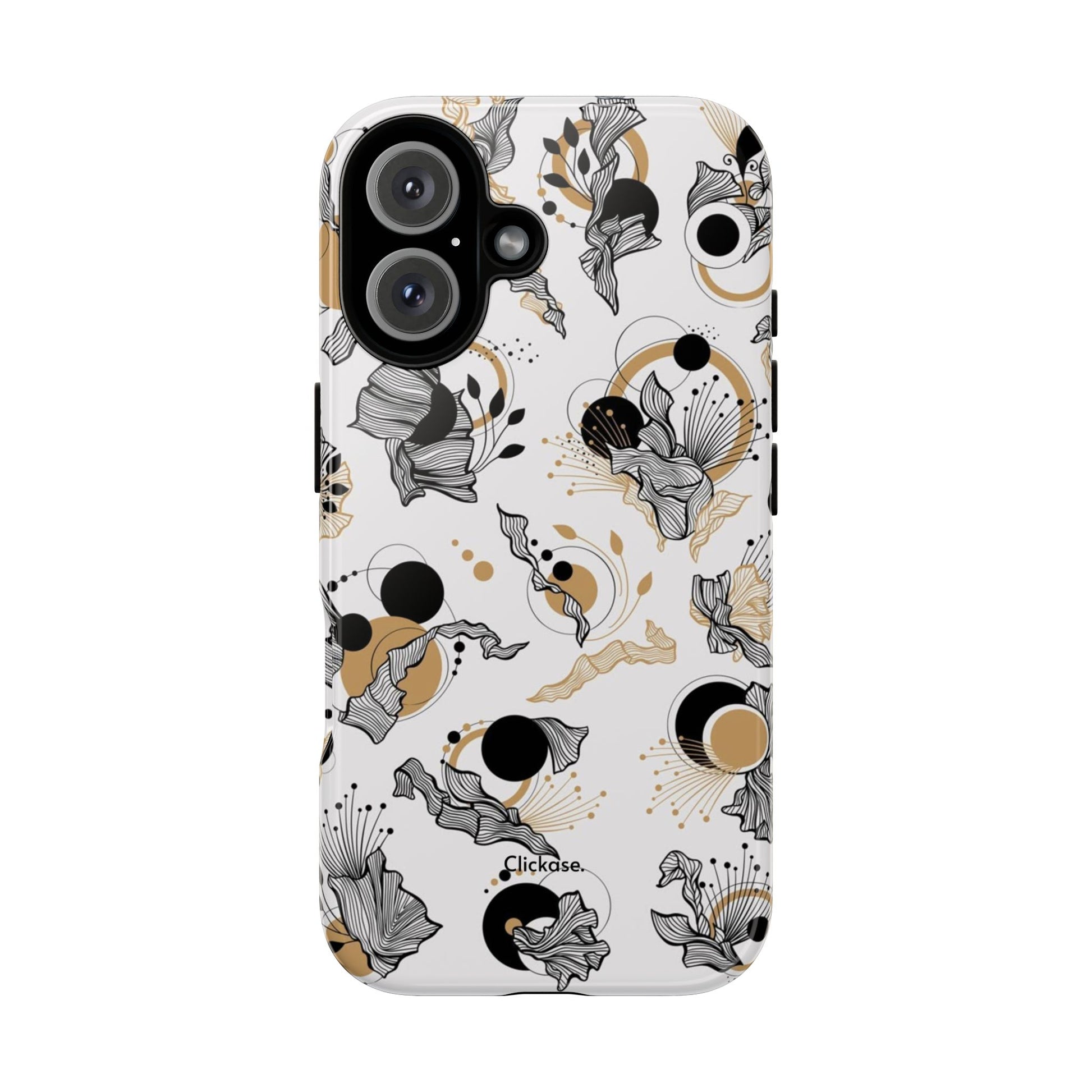Abstract Floral Design Tough Phone Cases by