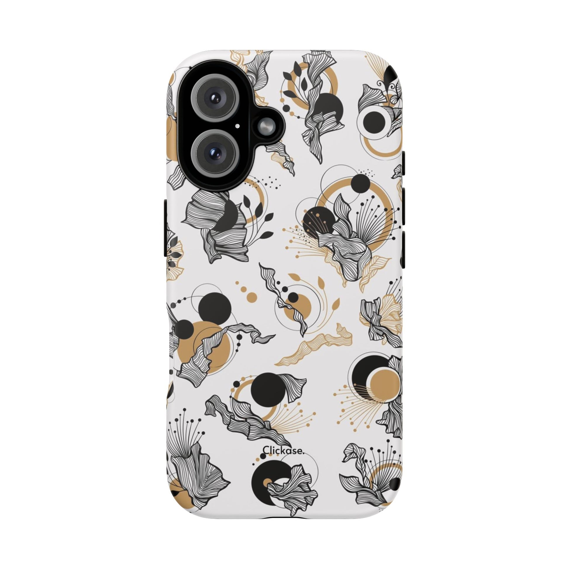 Abstract Floral Design Tough Phone Cases by