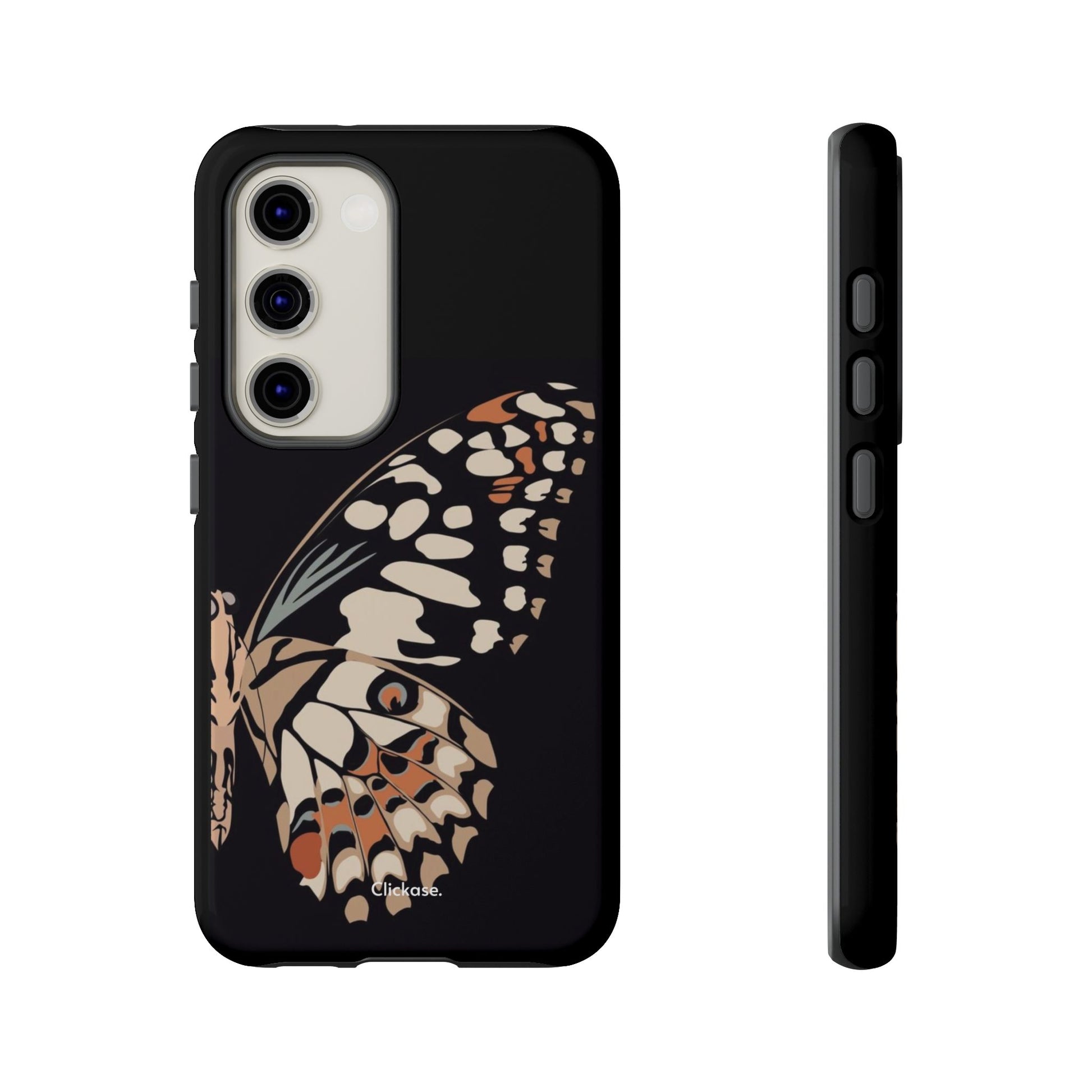 Butterfly Black Tough Phone Case by