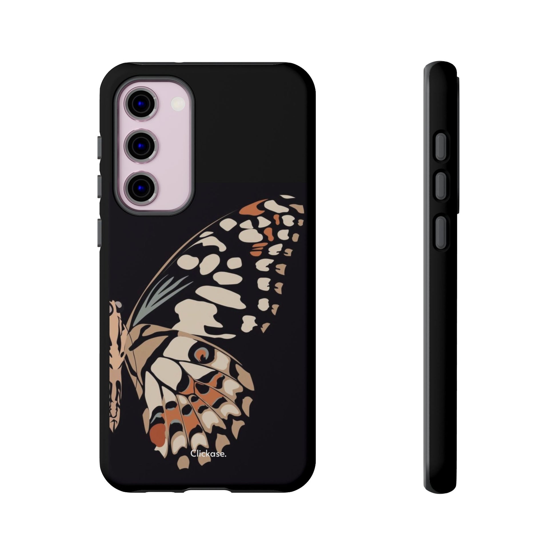 Butterfly Black Tough Phone Case by