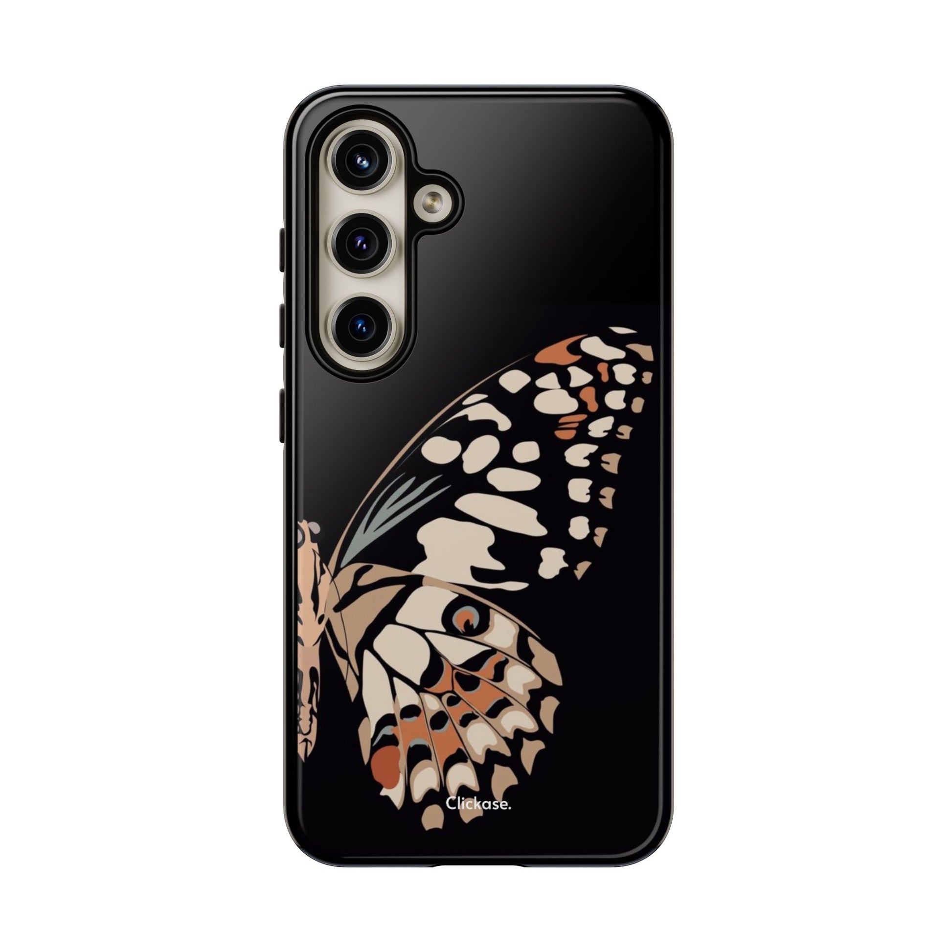 Butterfly Black Tough Phone Case by