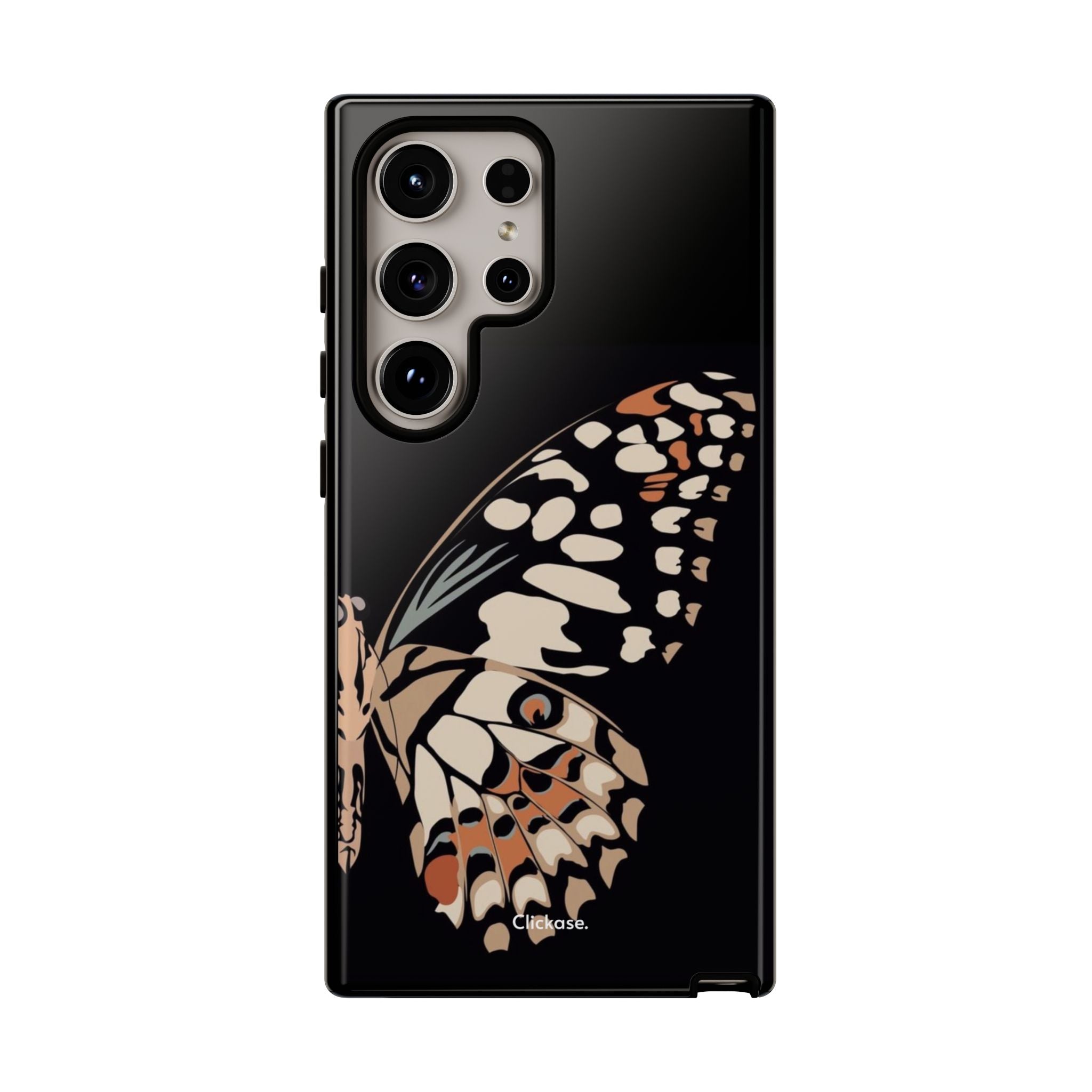 Butterfly Black Tough Phone Case by