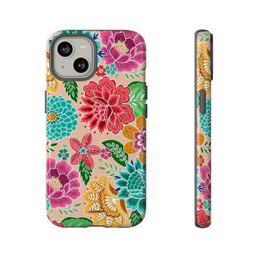Cute Floral Design Tough Phone Case by