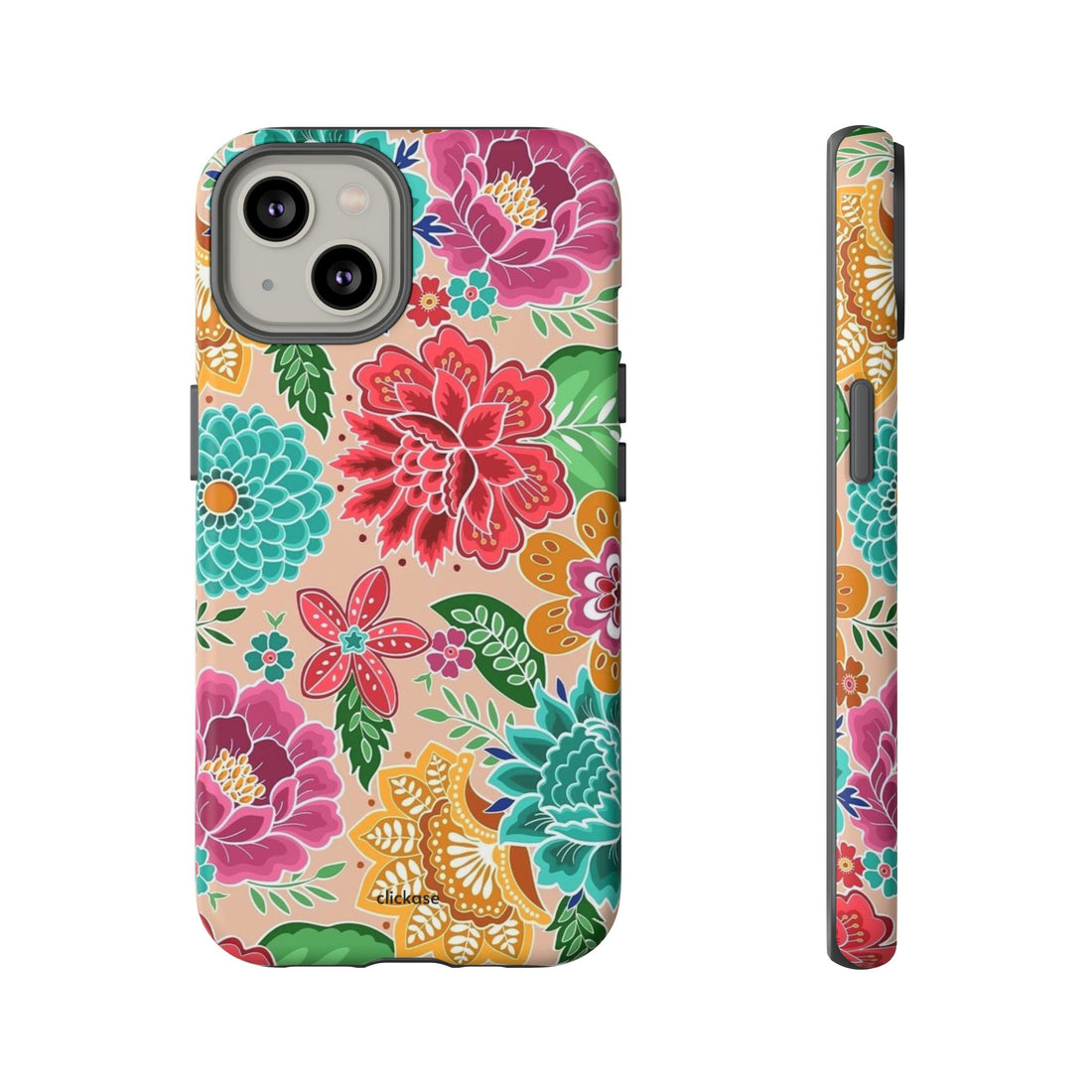 Cute Floral Design Tough Phone Case by