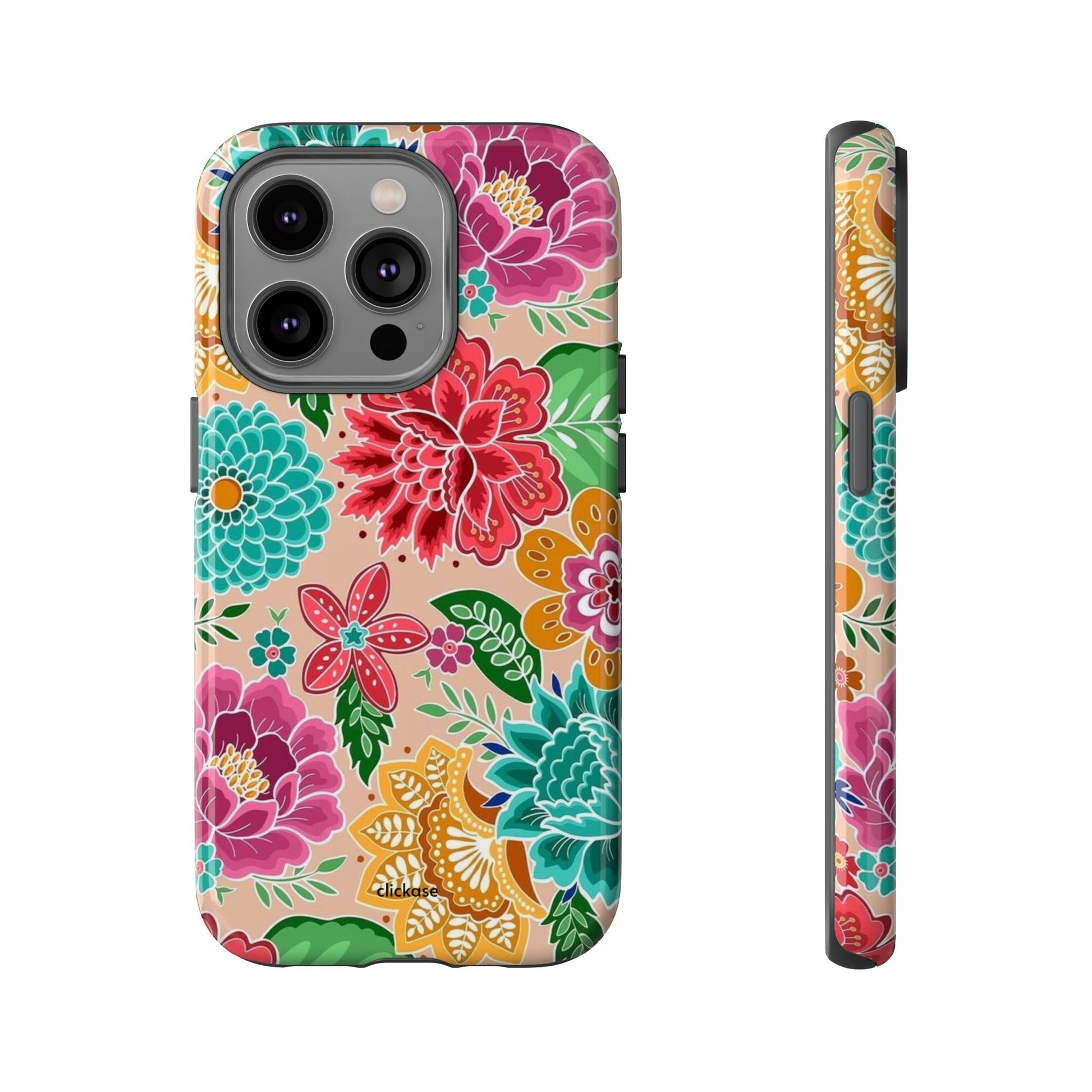 Cute Floral Design Tough Phone Case by