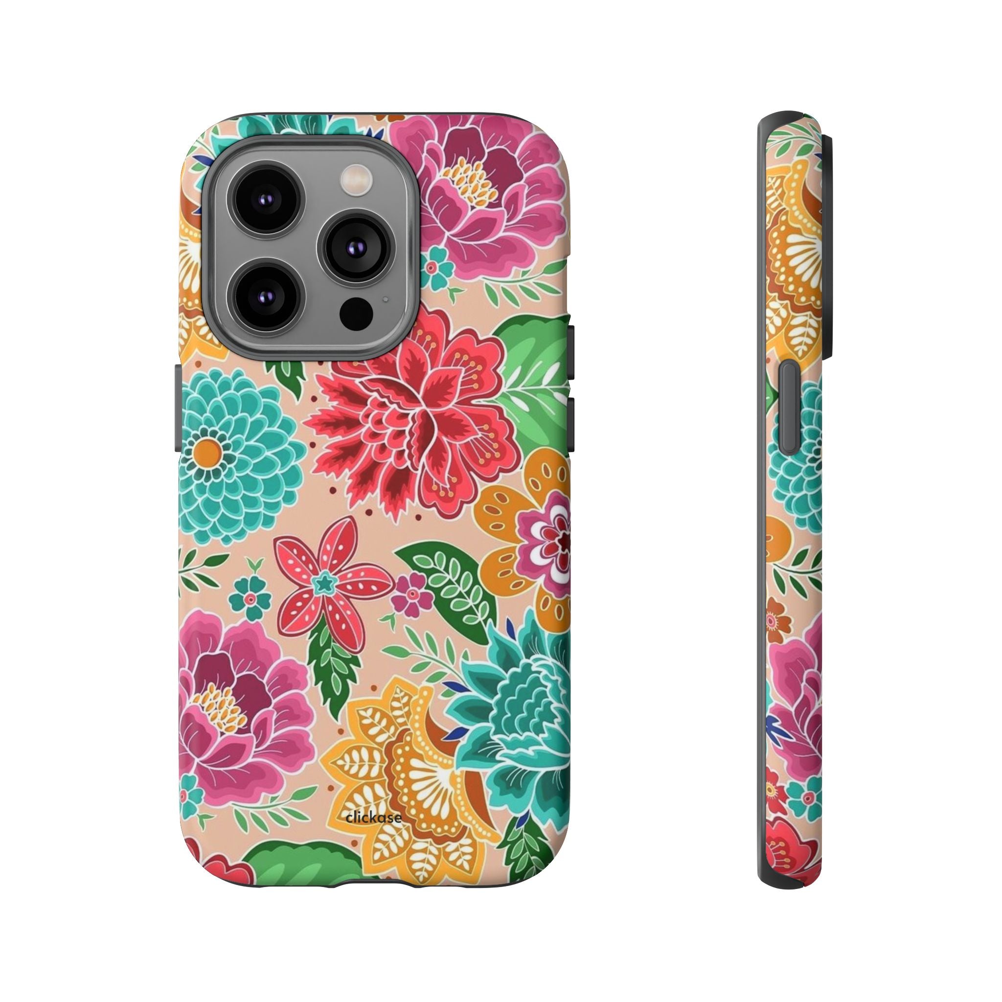 Cute Floral Design Tough Phone Case by