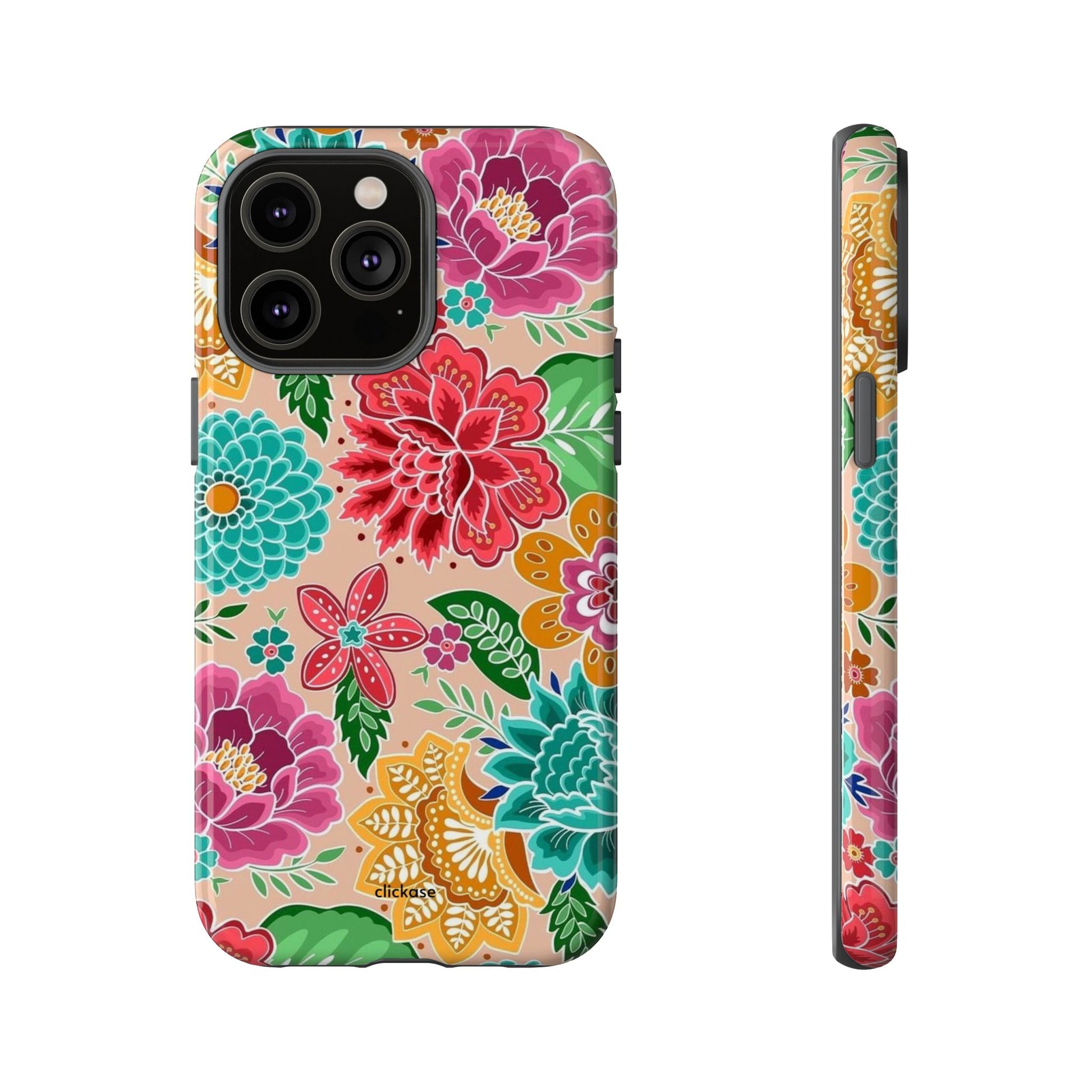 Cute Floral Design Tough Phone Case by