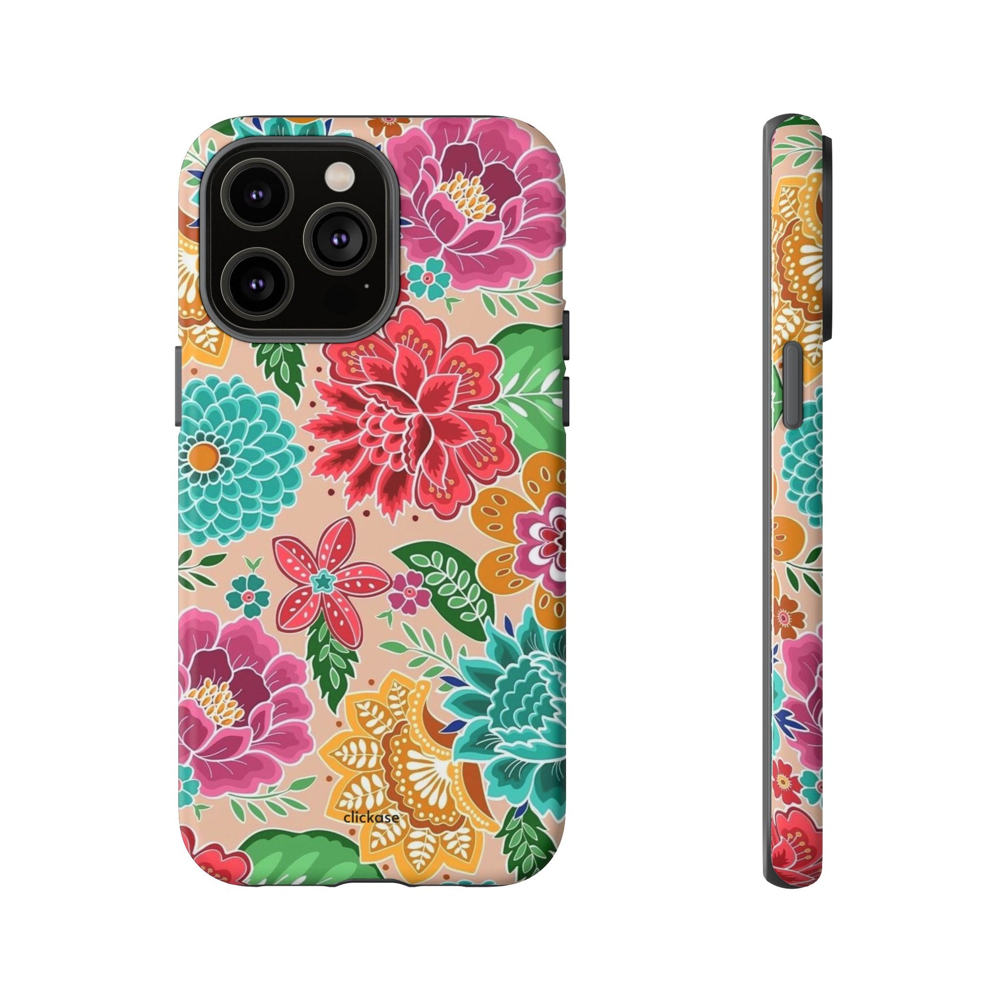 Cute Floral Design Tough Phone Case by