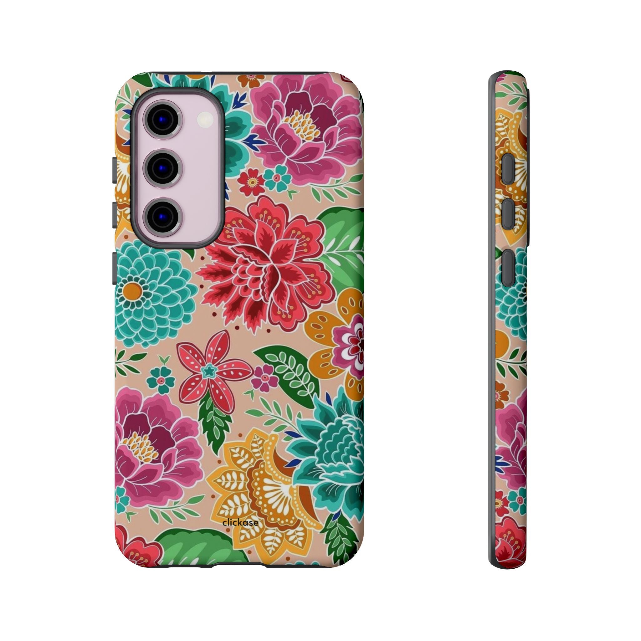 Cute Floral Design Tough Phone Case by