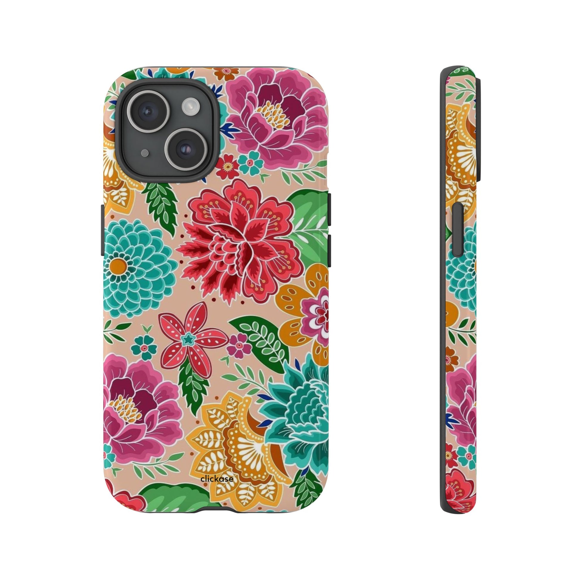 Cute Floral Design Tough Phone Case by