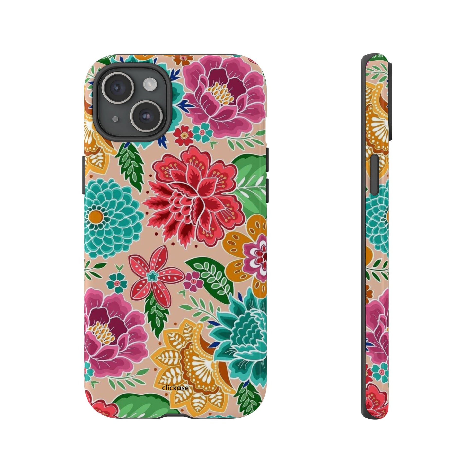 Cute Floral Design Tough Phone Case by
