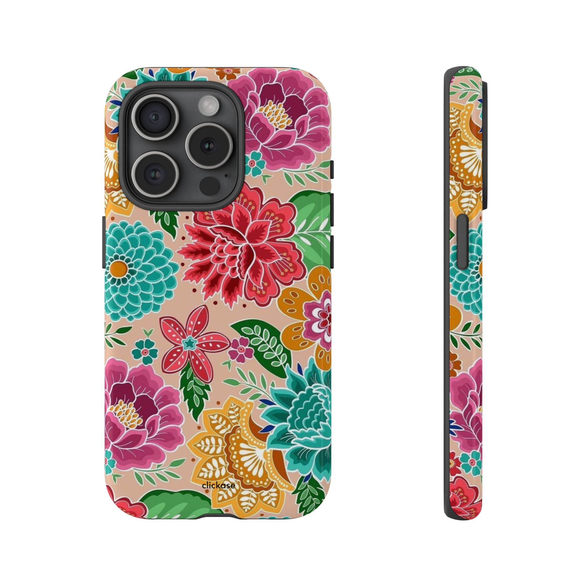 Cute Floral Design Tough Phone Case by