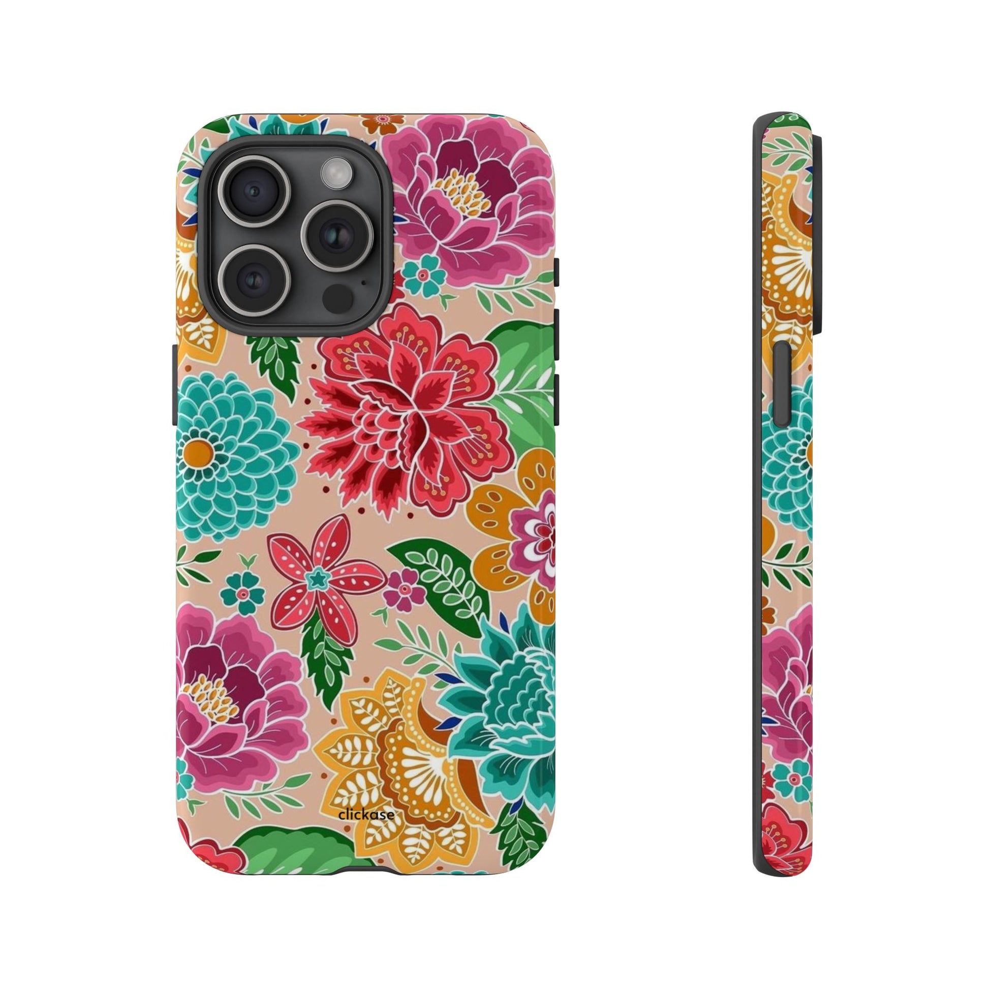 Cute Floral Design Tough Phone Case by
